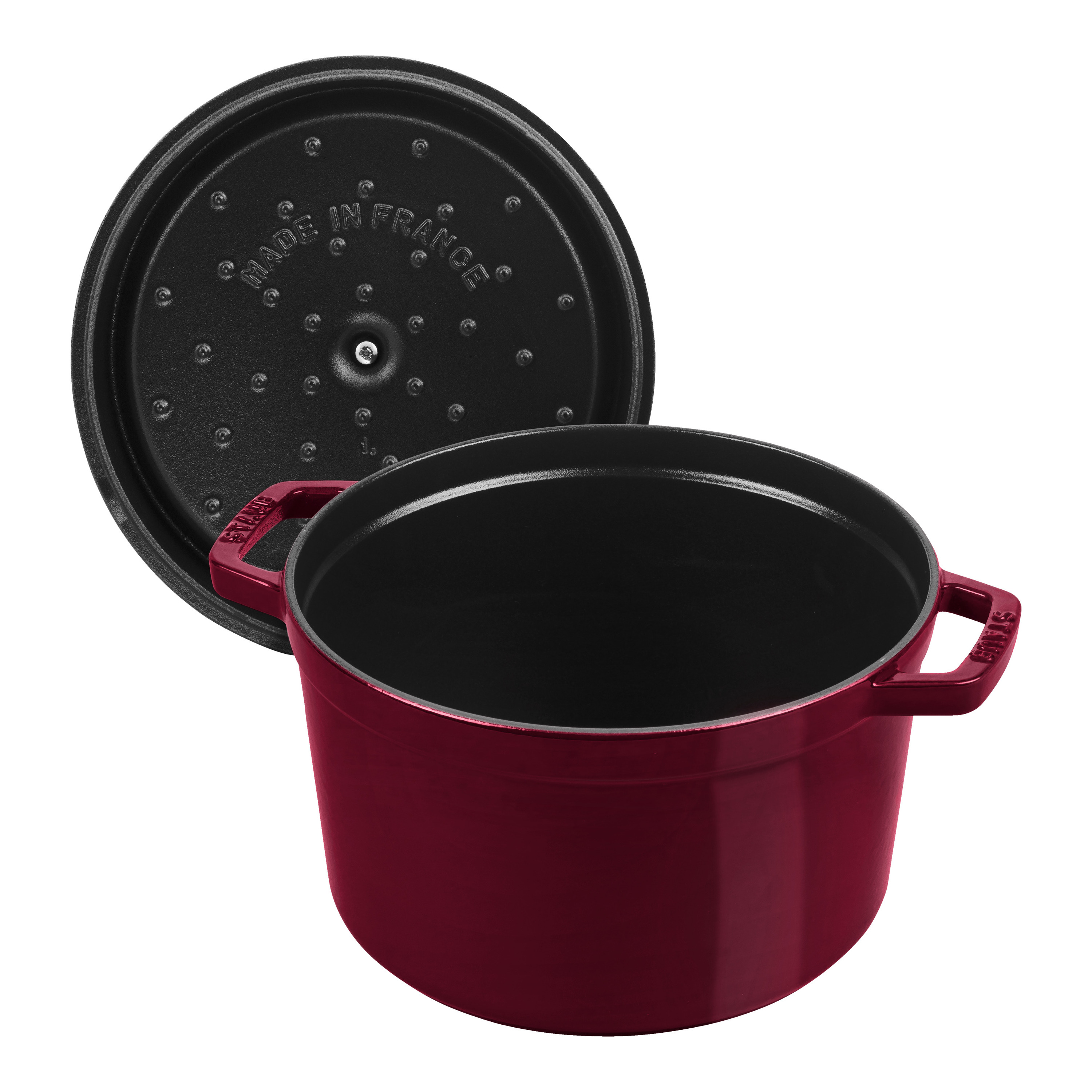 Staub La Cocotte Cocotte tief 24 cm, rund, Bordeaux
