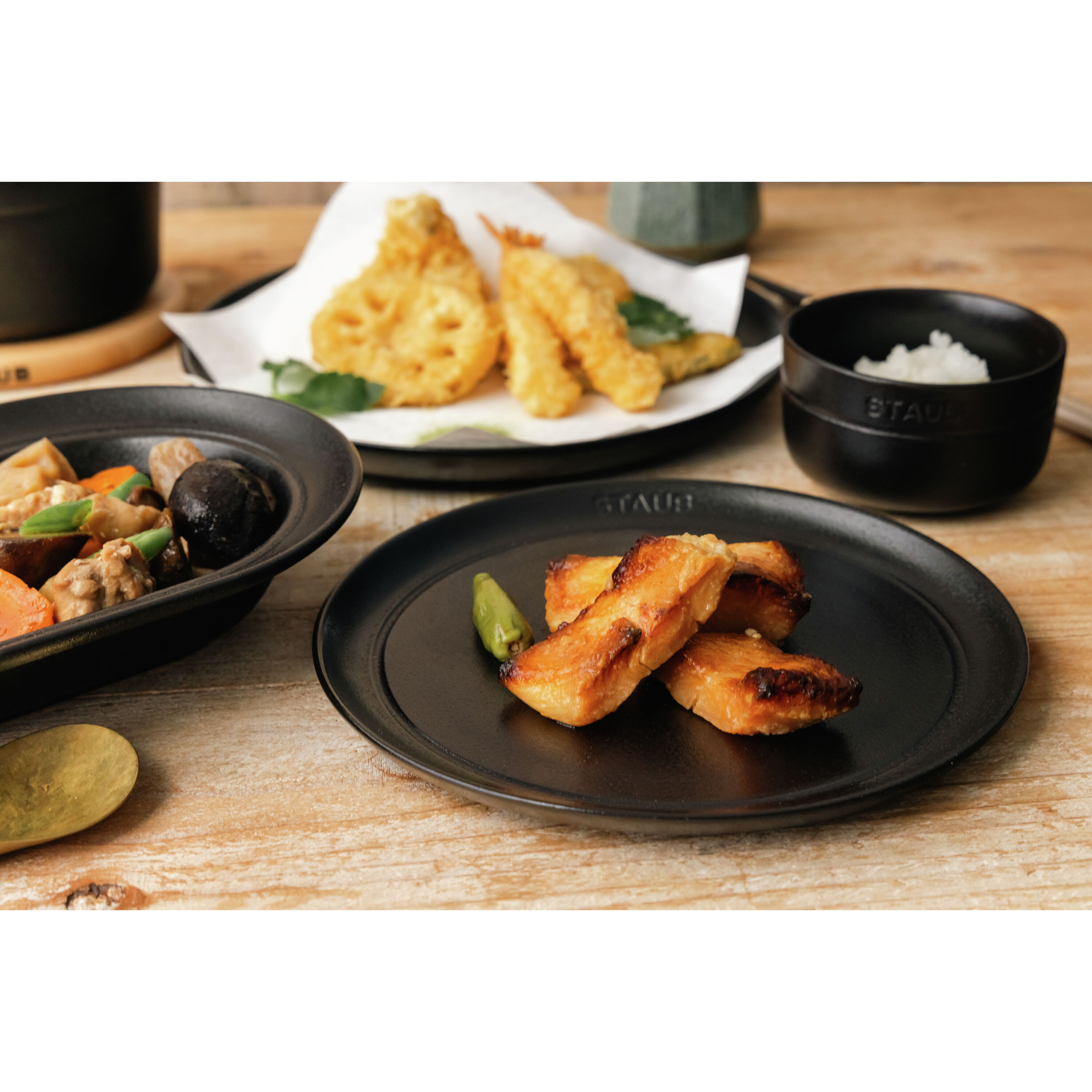 ストウブ Dining Line ボウル 10 cm, セラミック, ブラック