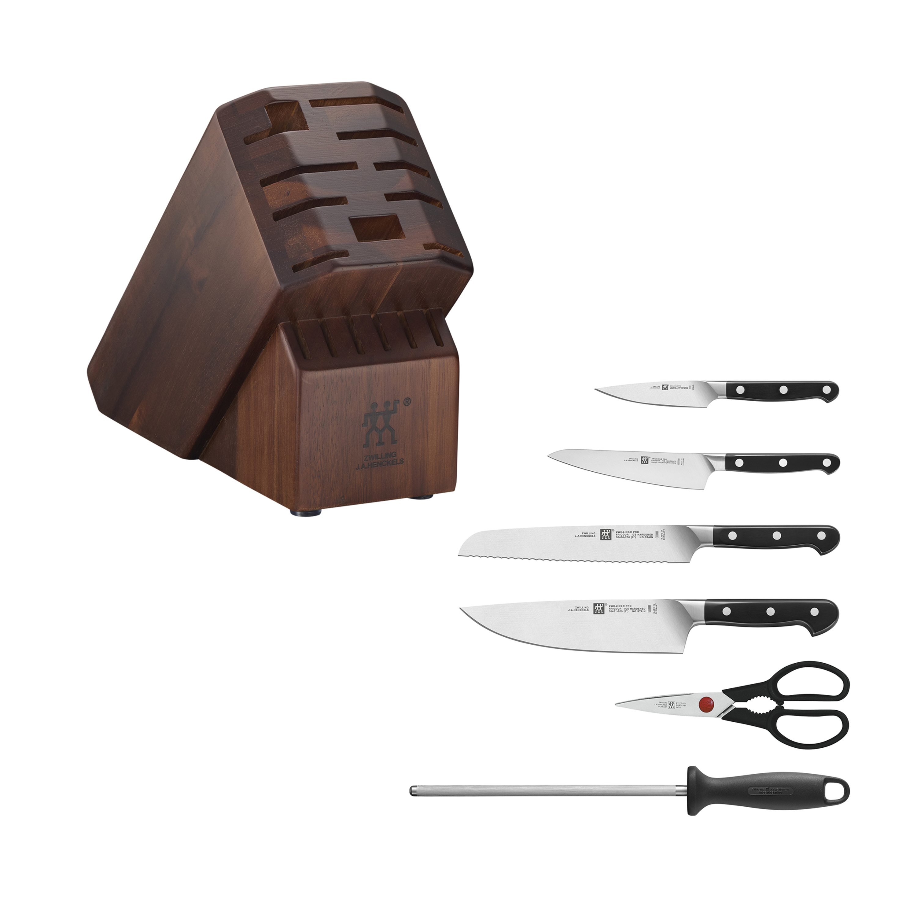 Zwilling Pro 7-pc, Knife Block Set, Acacia