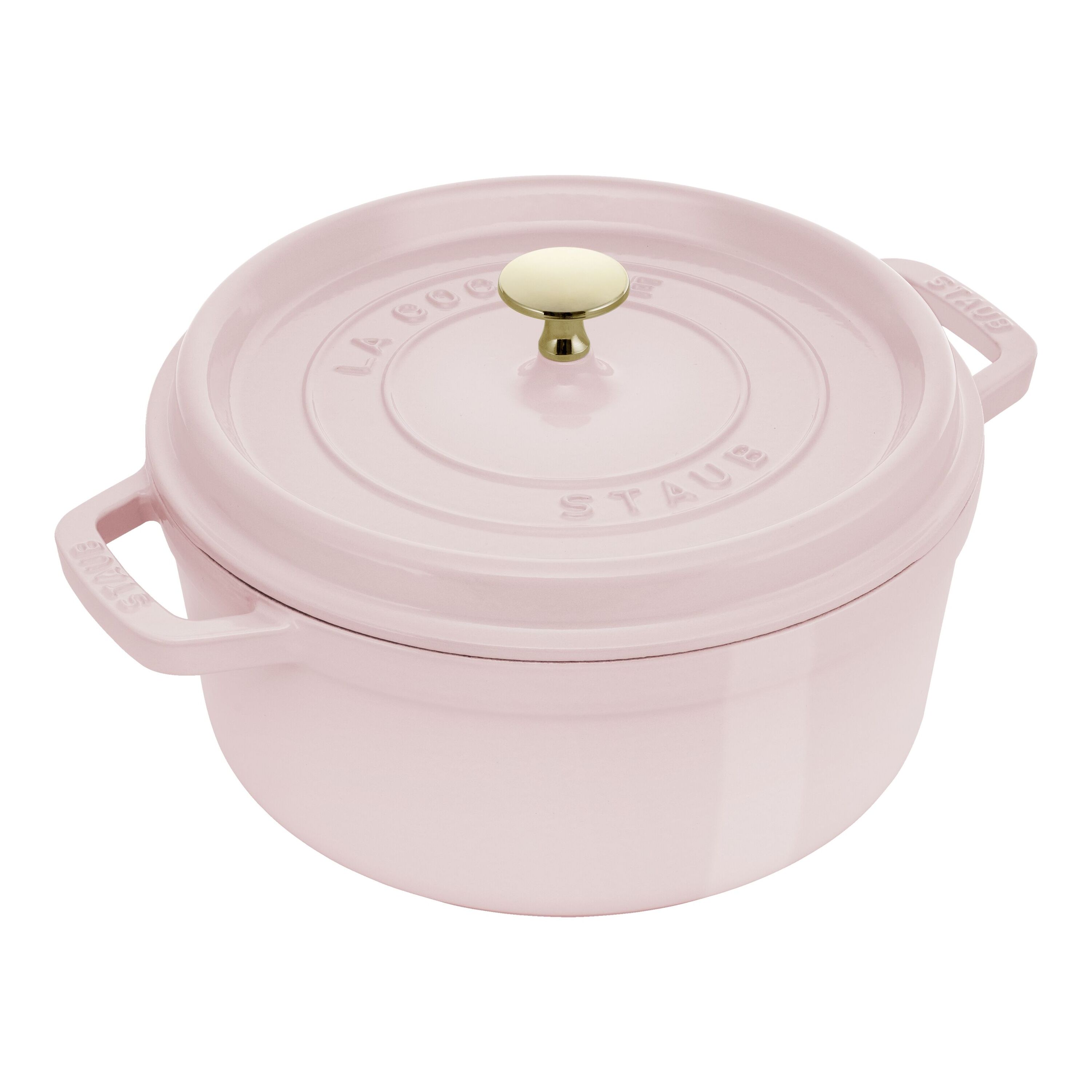 Staub Cast Iron 4 qt, Round, Dutch Oven, Pink Peony
