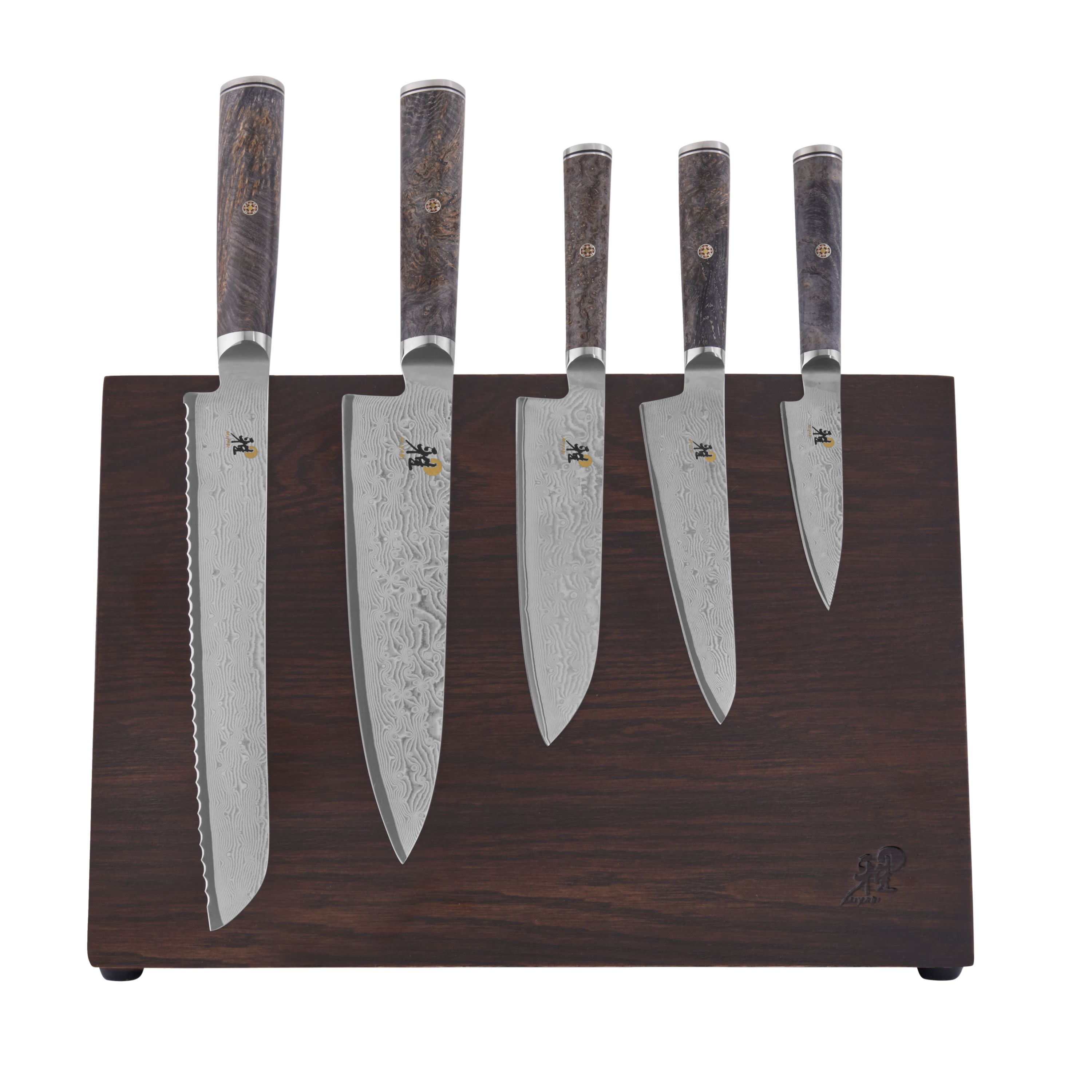 MIYABI Black 5000MCD67 8pc, Knife block set, brown Official ZWILLING