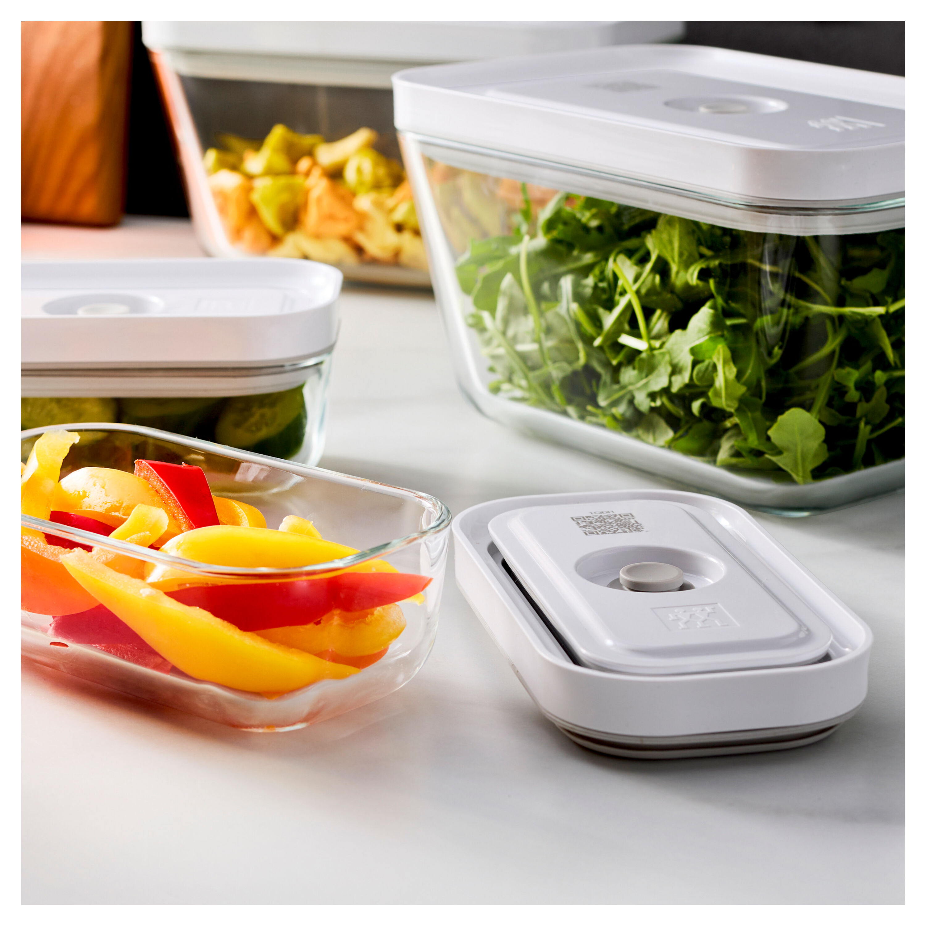 ZWILLING バキュームボックスセット Buy ZWILLING Fresh & Save 4-pc, Vacuum Box Set, Glass, Grey