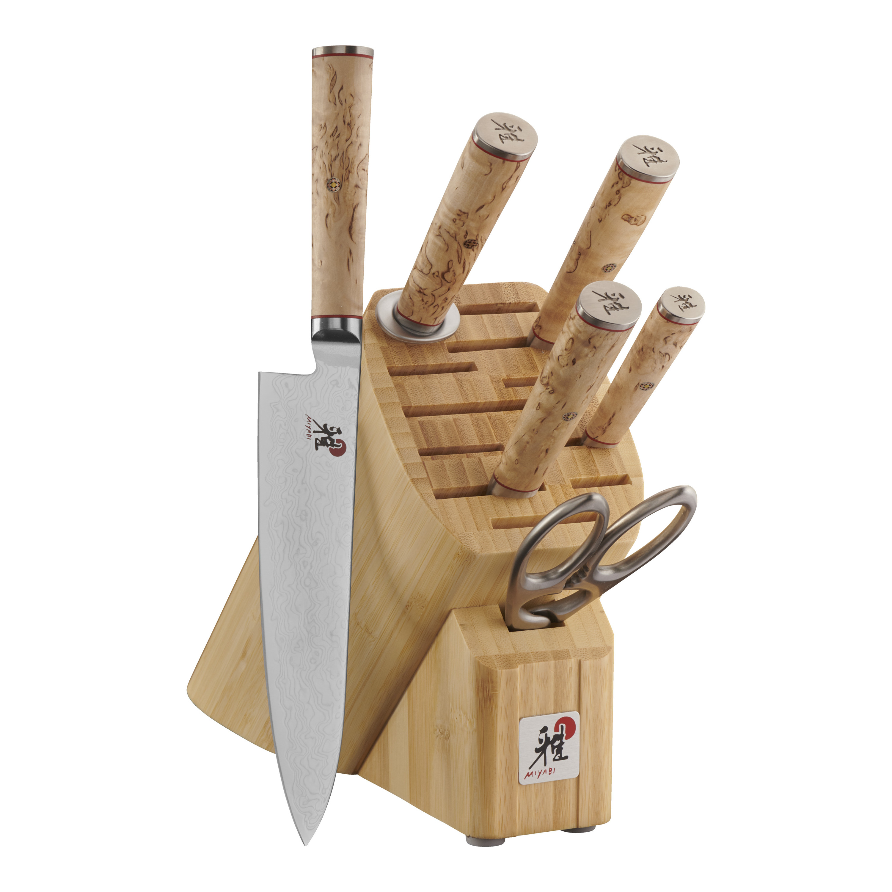 Miyabi Birchwood SG2 7pc Knife Block Set Official ZWILLING Shop