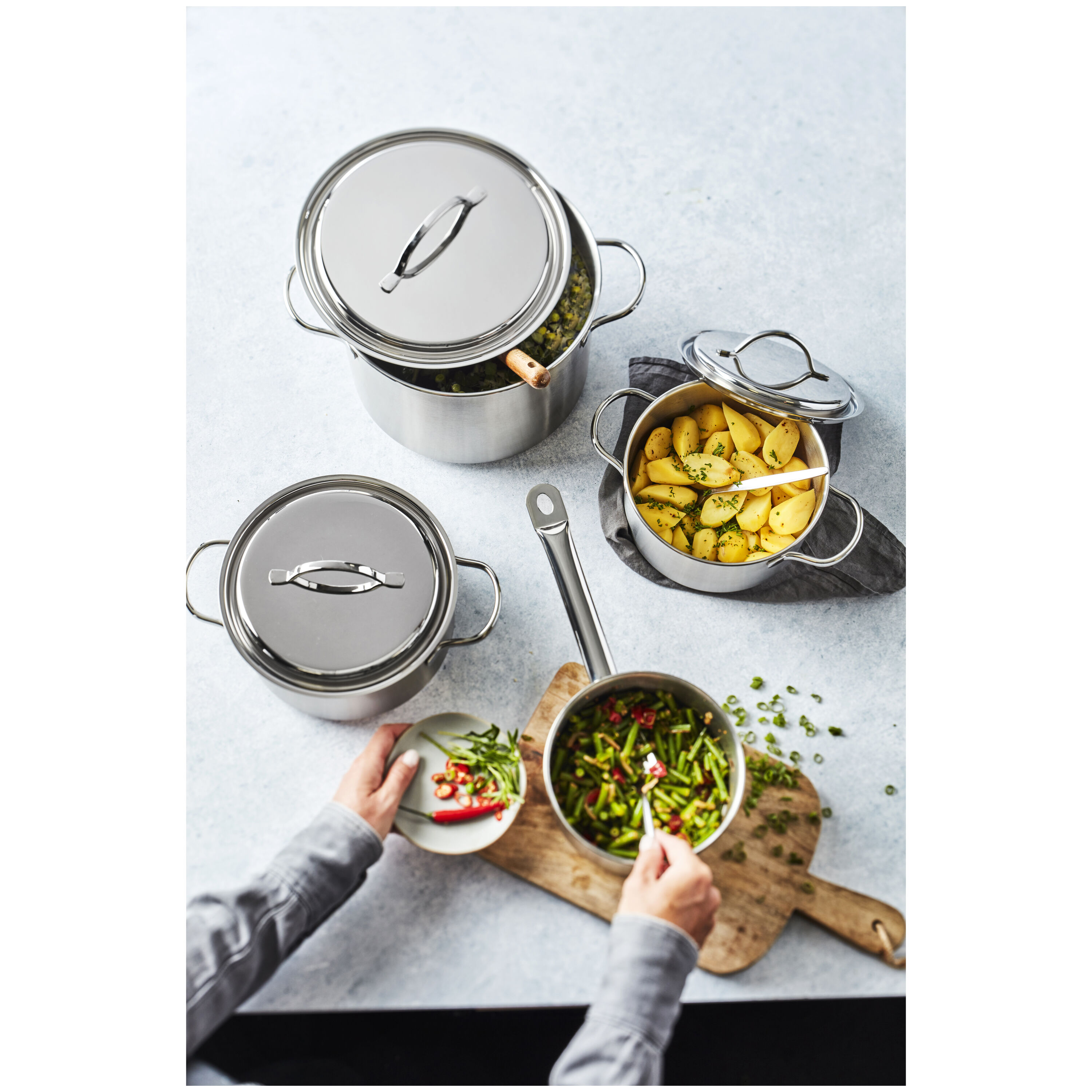 Buy Demeyere Resto 3 Pot set | ZWILLING.COM