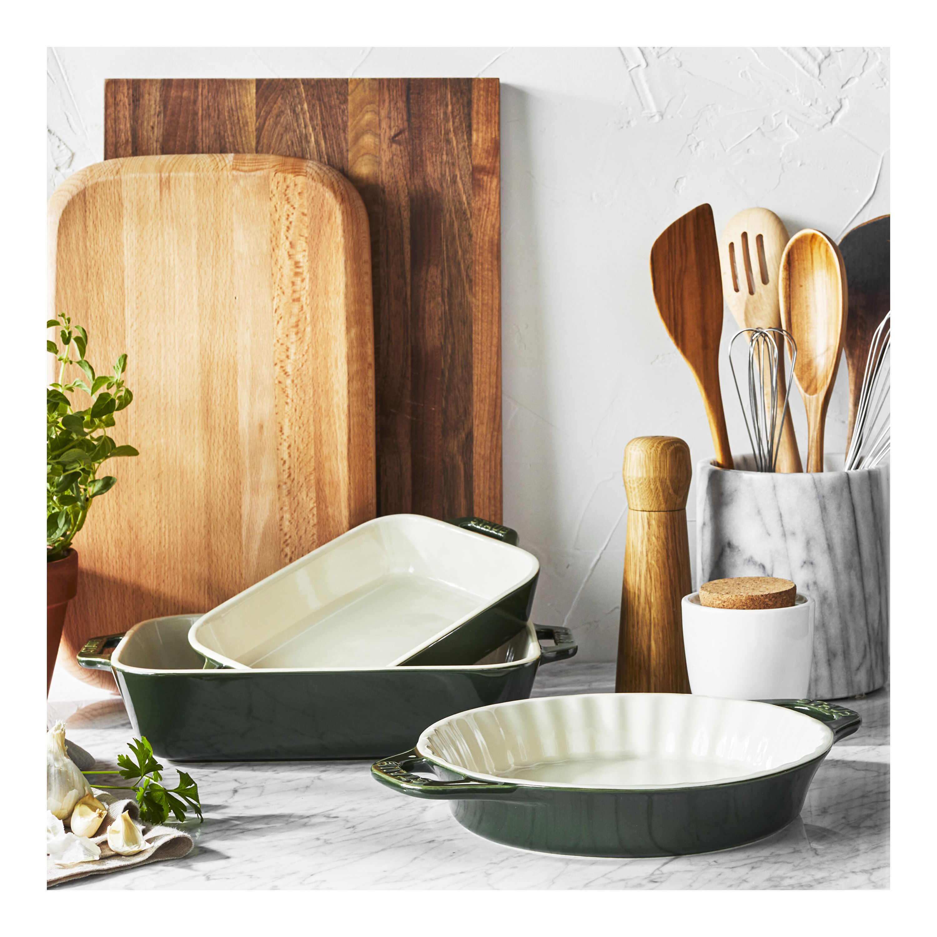 Classic Cuisine 3-Piece Wooden Cutting Board Set