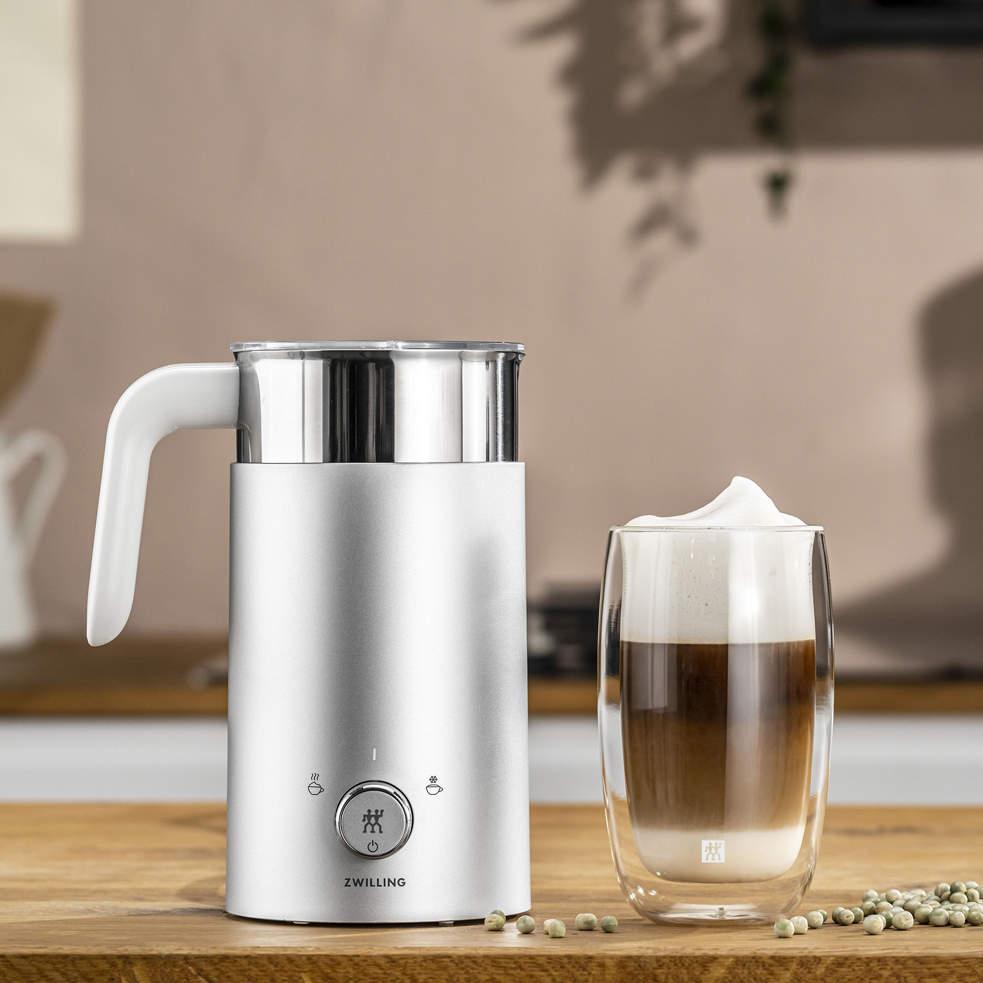 Tru Electric Milk Frother - Silver