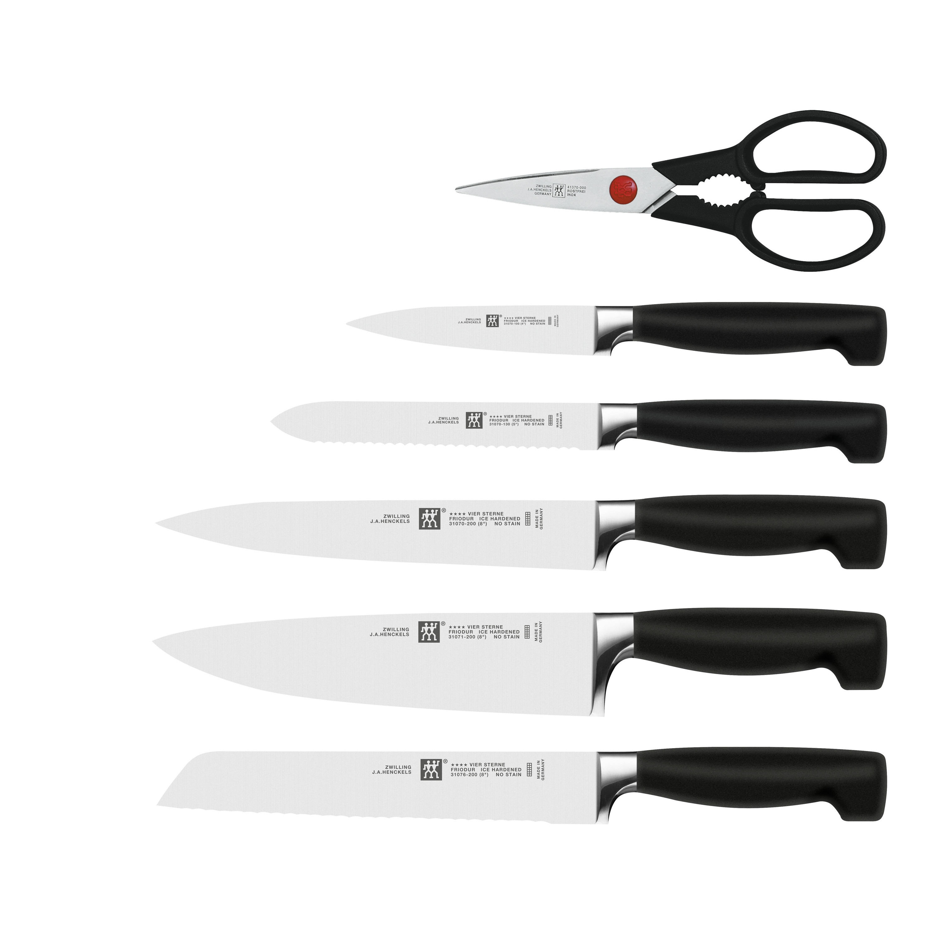 【新品未使用】ZWILLING FOUR STAR 包丁セット Buy ZWILLING FOUR STAR Knife block set with KiS technology