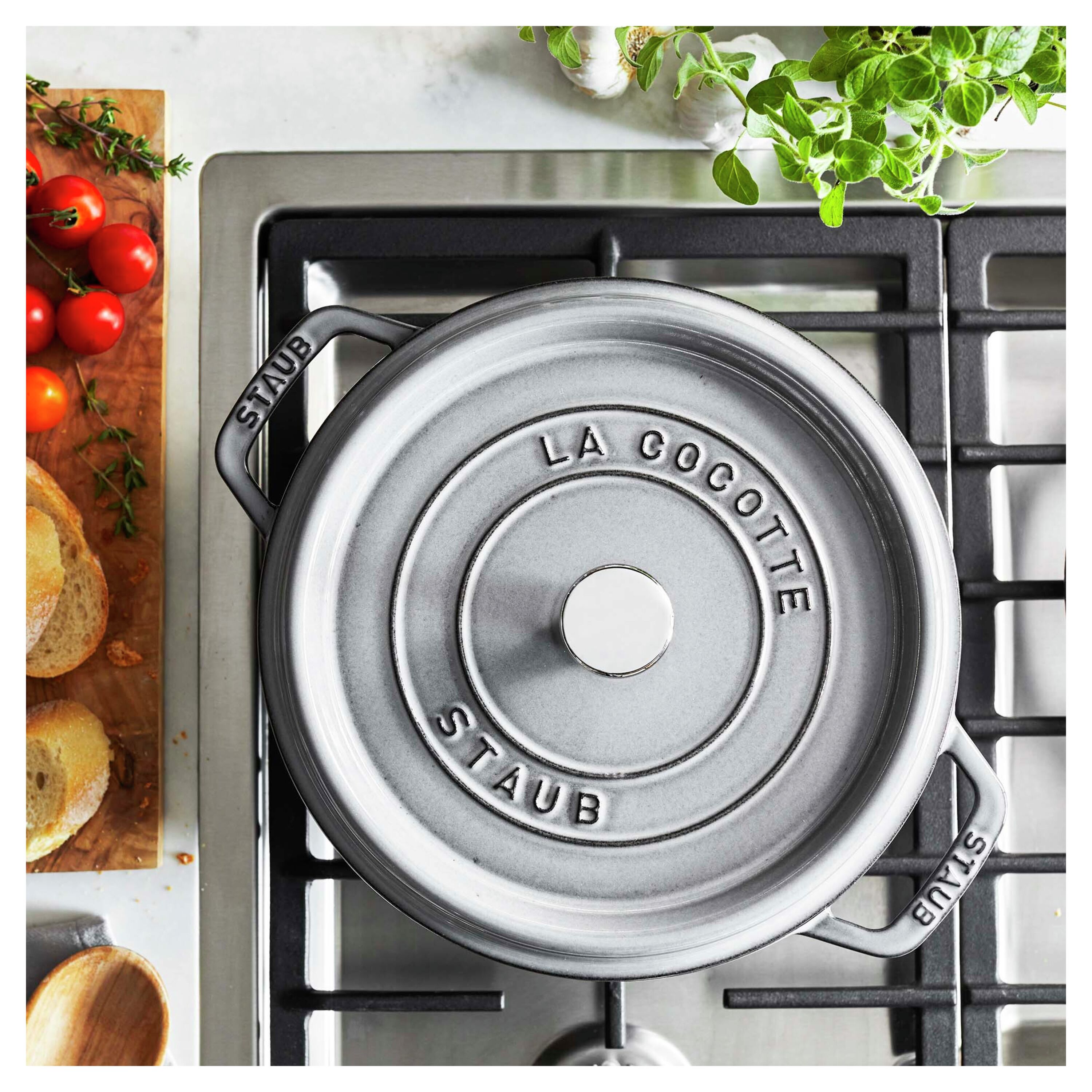 STAUB LA COCOTTE グレー 27cm Staub - Cocotte ovale - Grigia - 27cm - Induzione