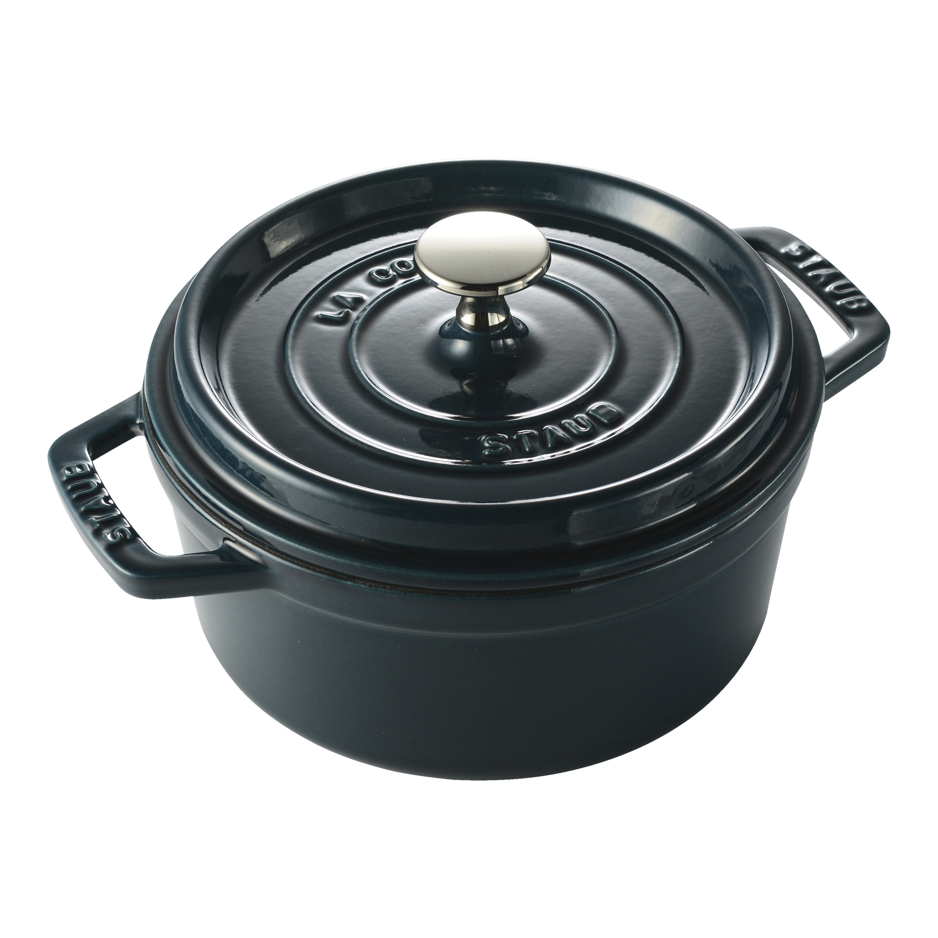 ストウブ 鋳物ホーロー鍋 ピコ・ココット 18 cm, ラウンド, ラ・メール