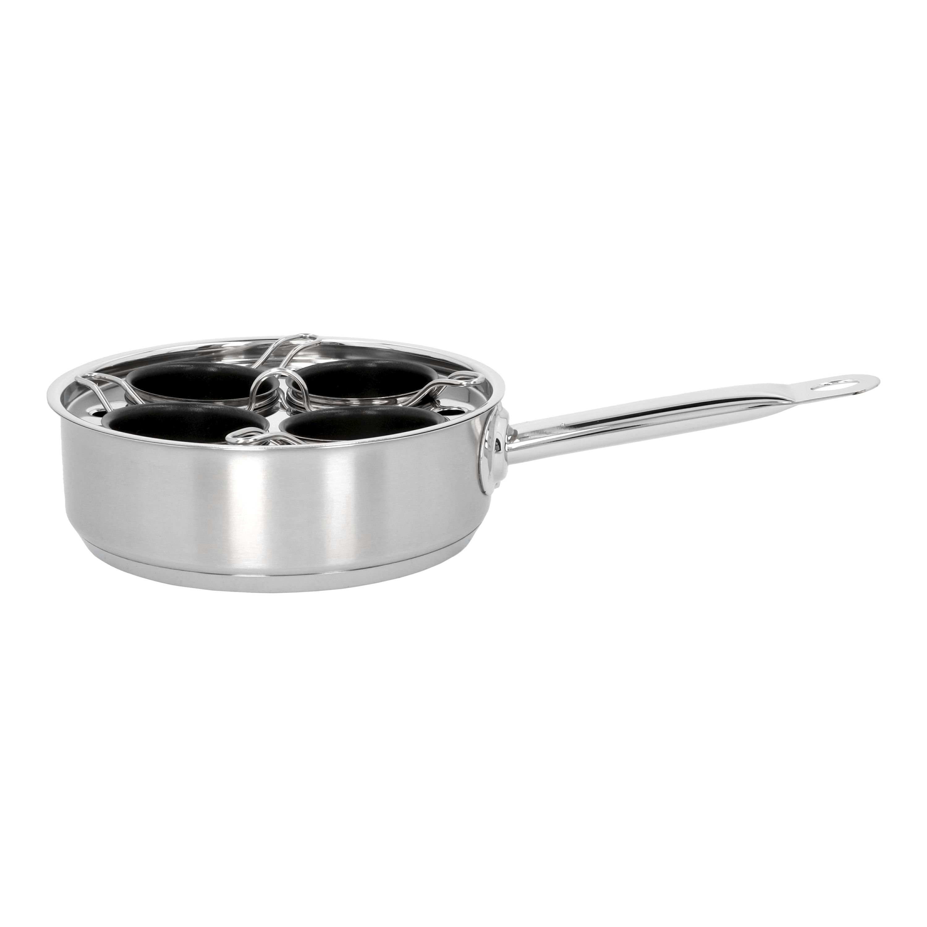Cook Pro 4 Cup Non Stick Stainless Steel Egg Poacher & Reviews