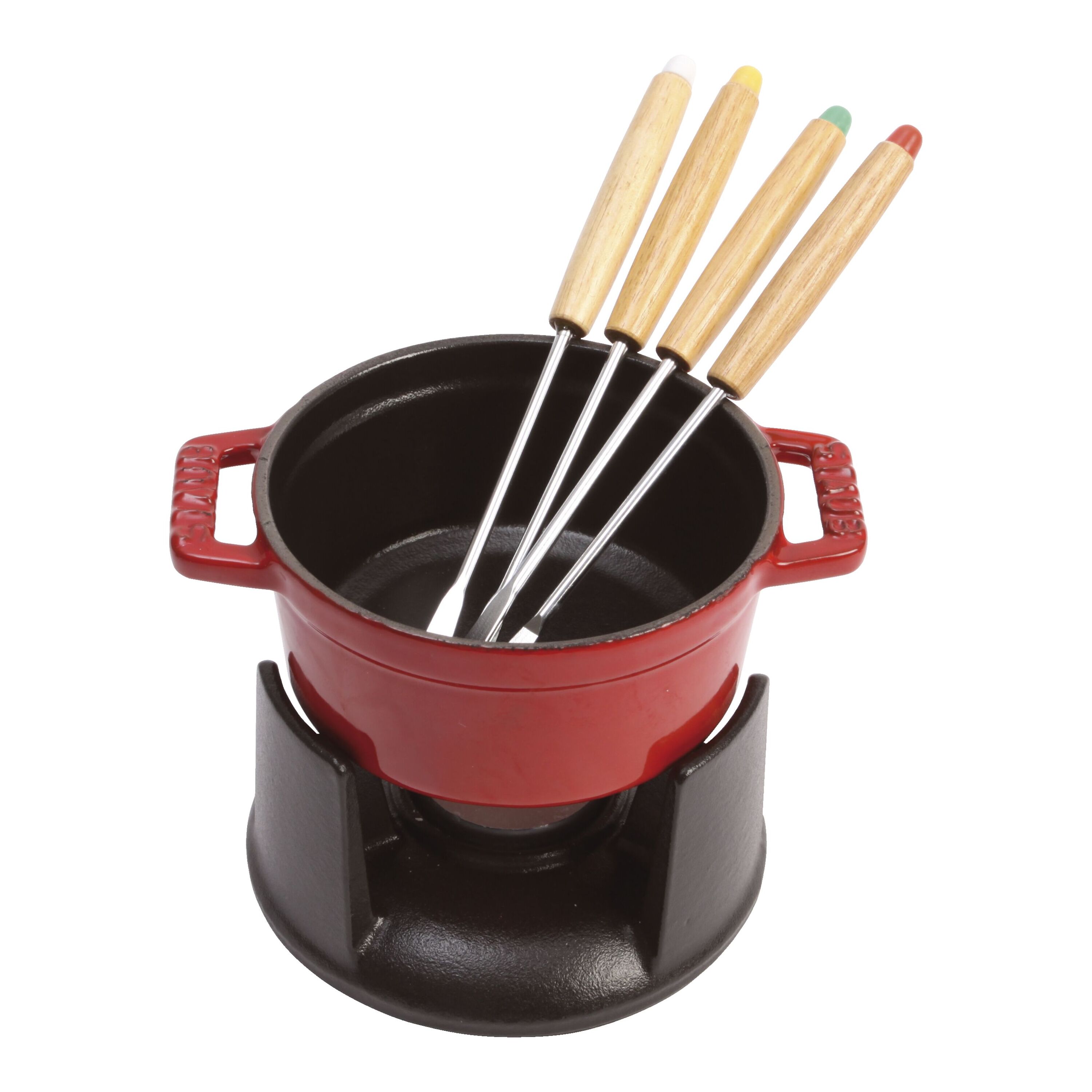 Staub Specialities Mini Fondue Set 10 cm, KirschRot