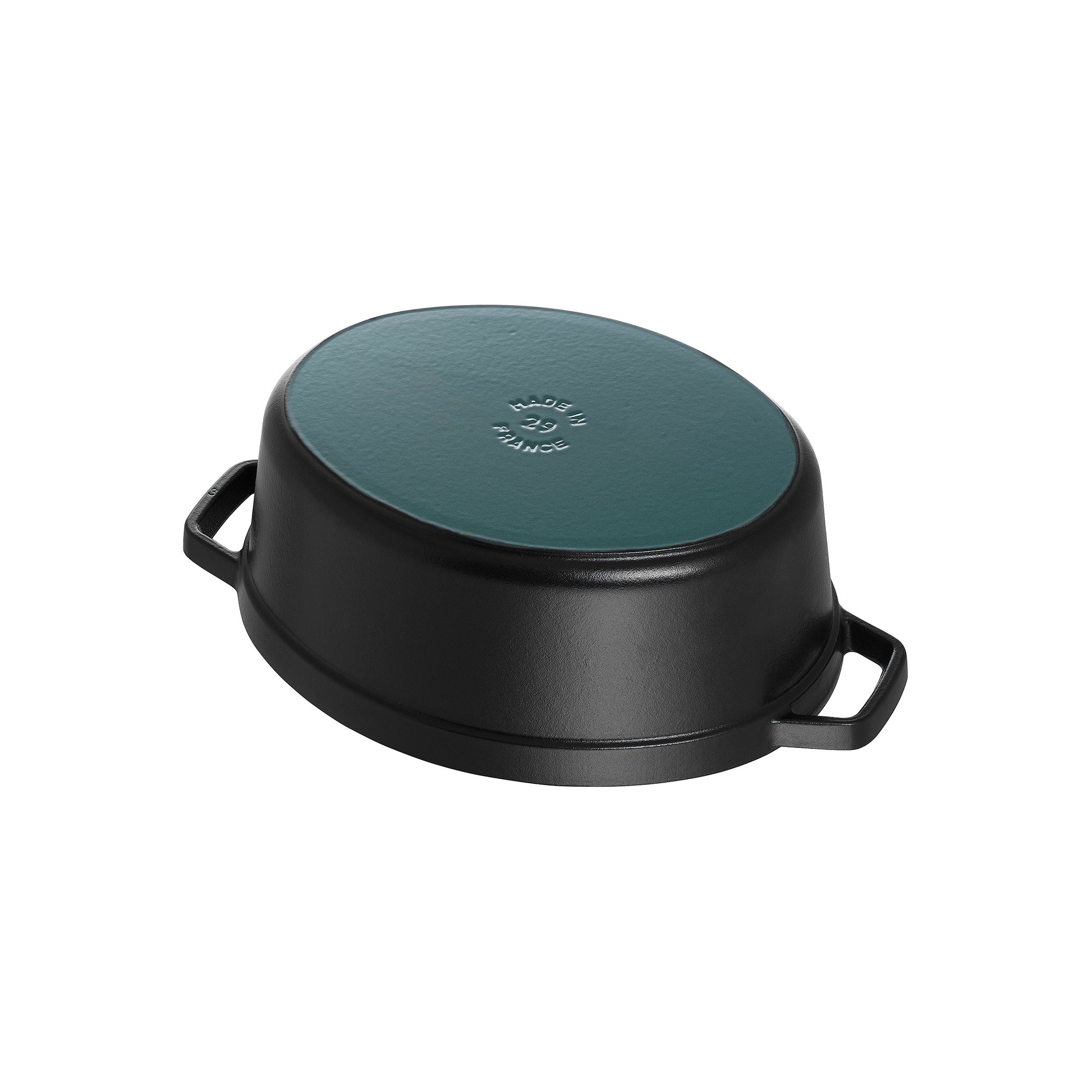 Staub Cast Iron Oval Cocotte, Dutch Oven, 5.75-quart, Serves 5-6 Color: Black Matte 1103125