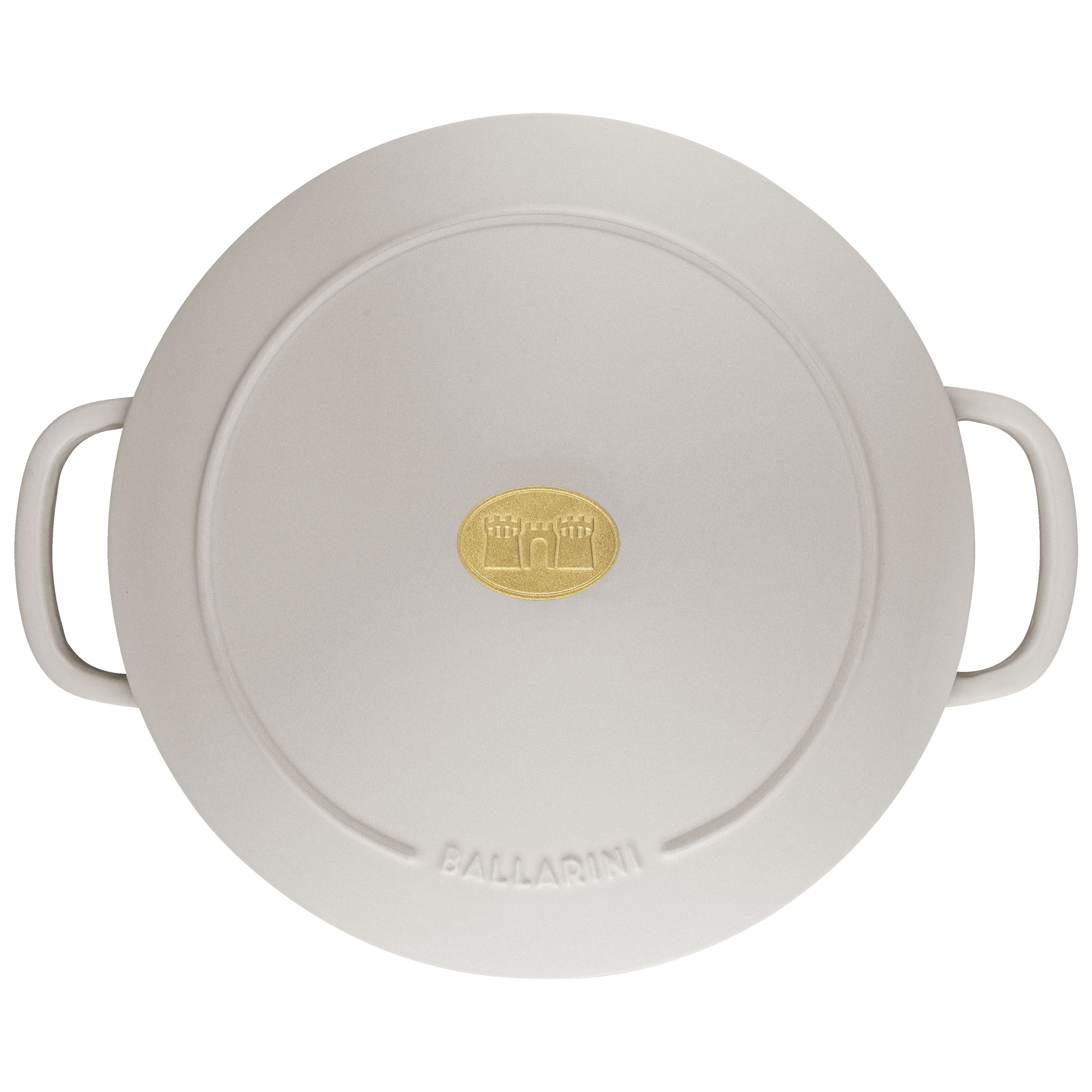  BALLARINI Bellamonte Cast Iron 5-qt Oval Dutch Oven - Crema  White: Home & Kitchen