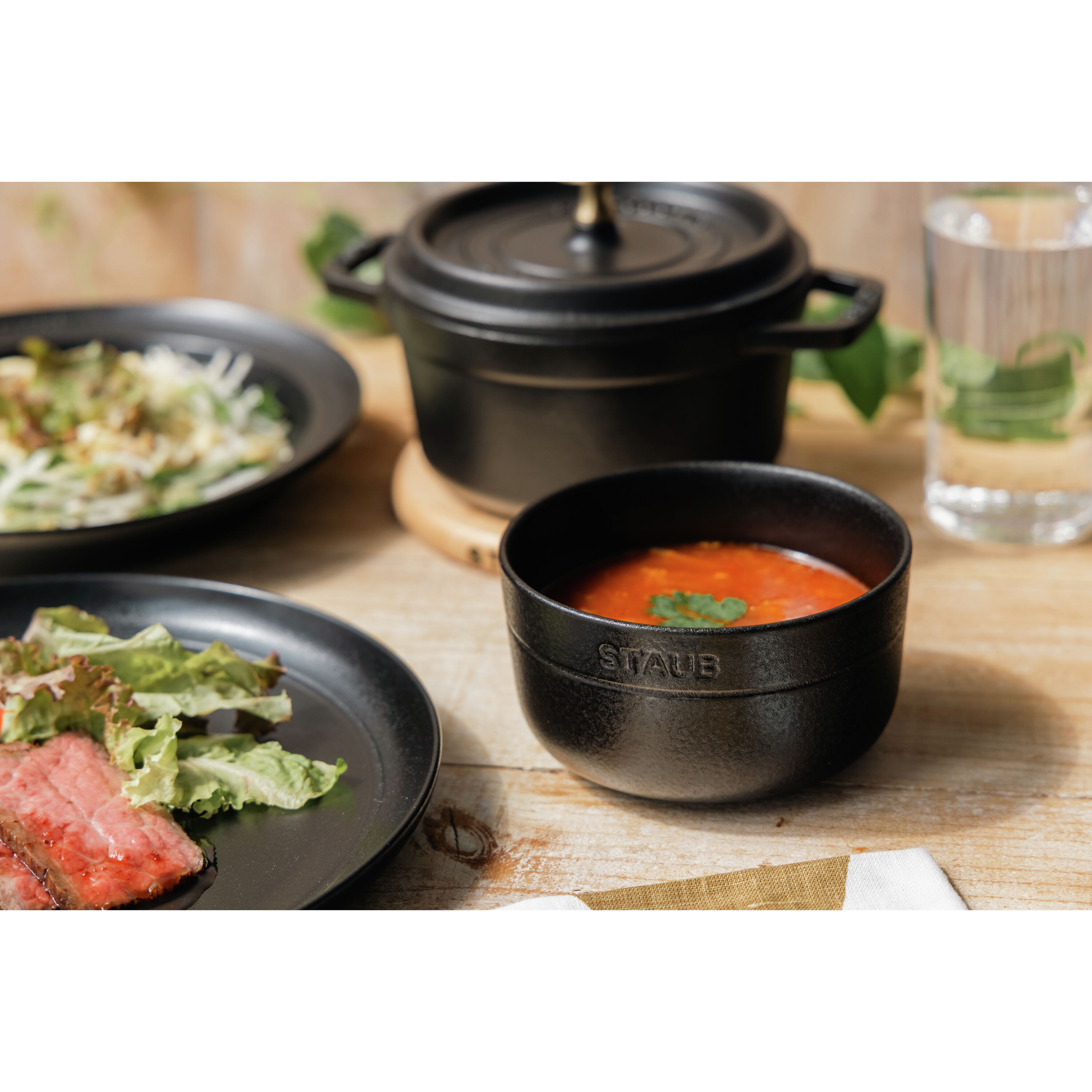 ストウブ　鍋　　　 ストウブ Dining Line ボウル 10 cm, セラミック, ブラック