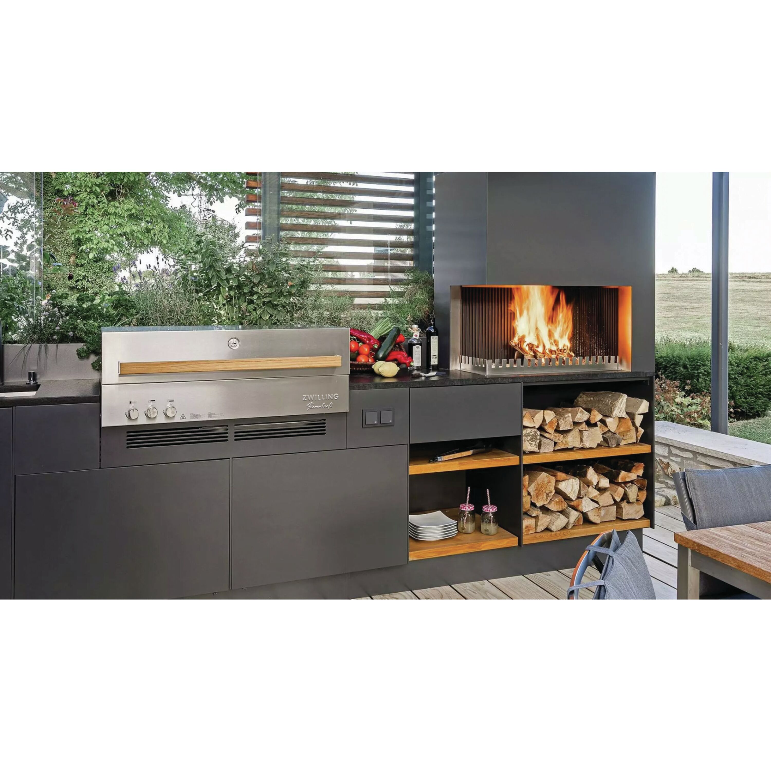 Buy ZWILLING Flammkraft Model D Built-in Natural gas grill, Silver
