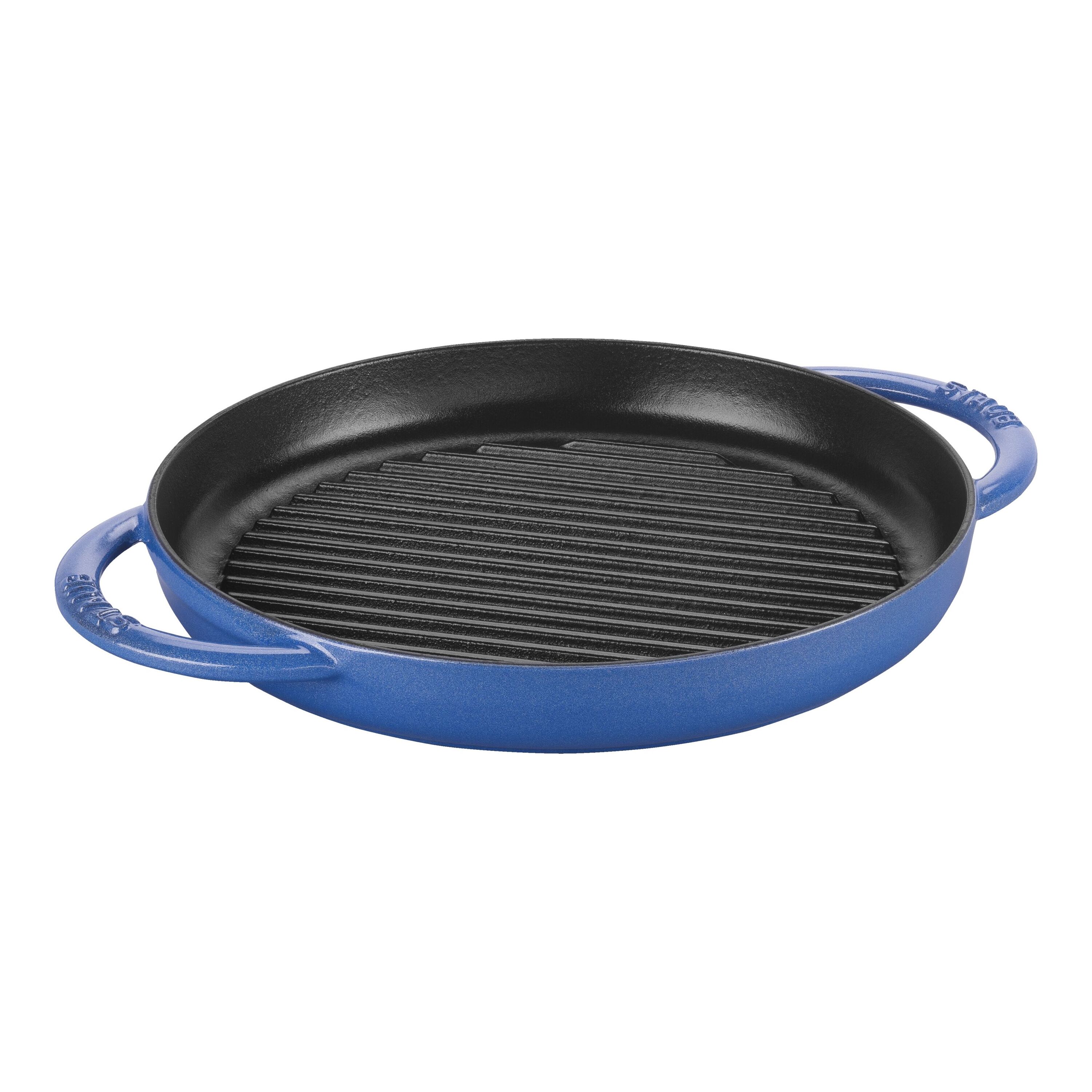 Staub Cast Iron 10-Inch, Daily Pan with Glass Lid, Blueberry
