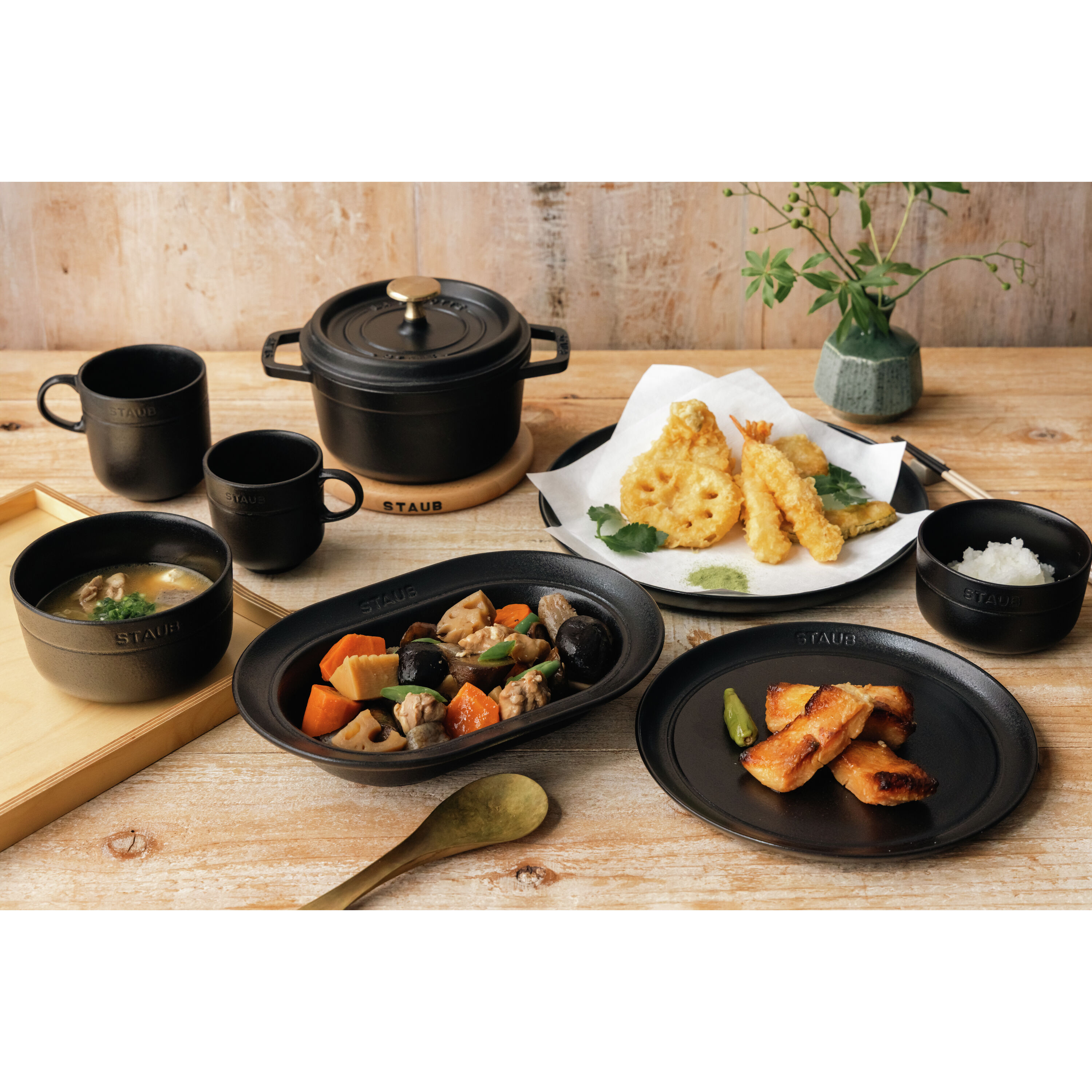 ストウブ　鍋　　　 ストウブ Dining Line ボウル 10 cm, セラミック, ブラック