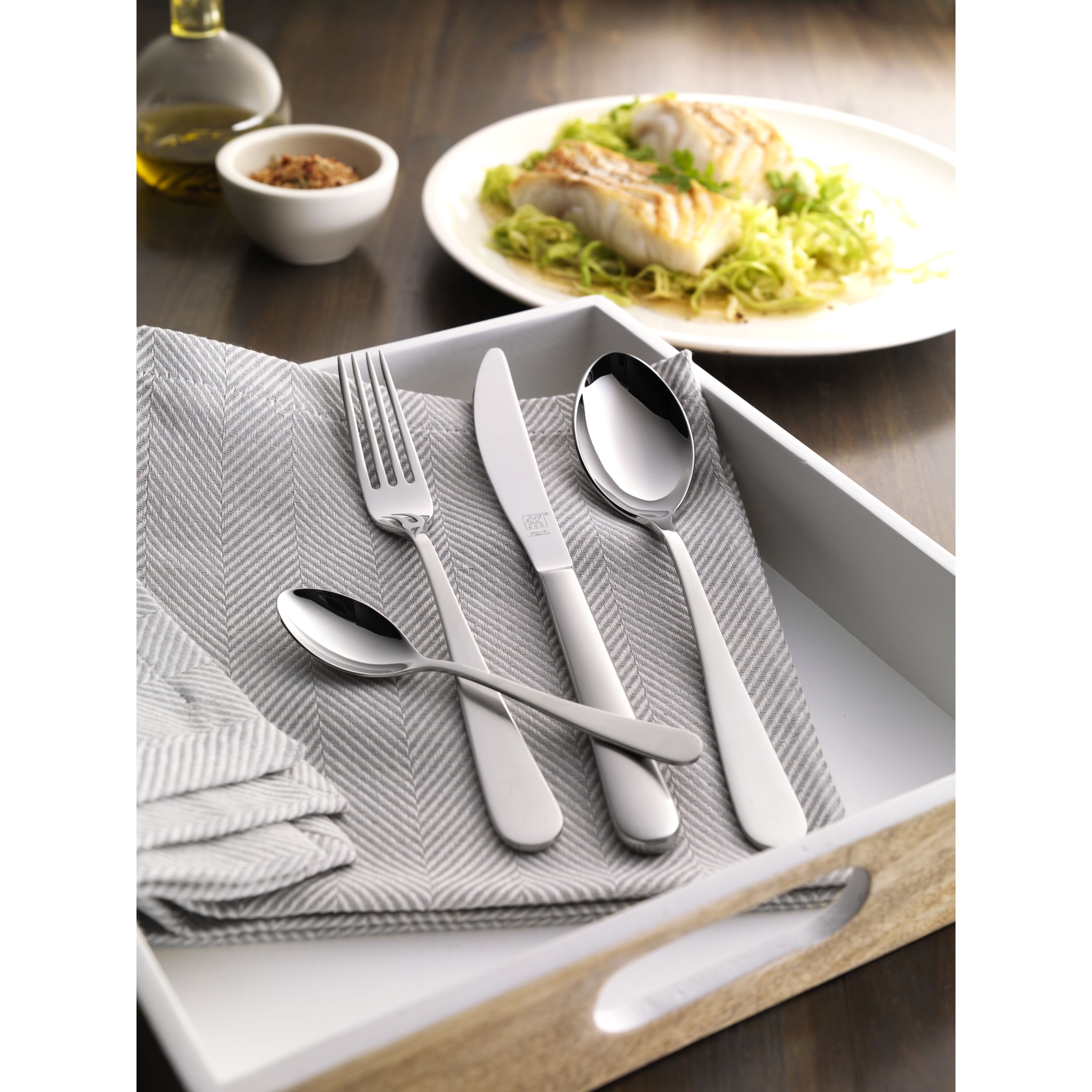 ZWILLING Greenwich Besteckset 68-tlg, mattiert/poliert | ZWILLING.COM