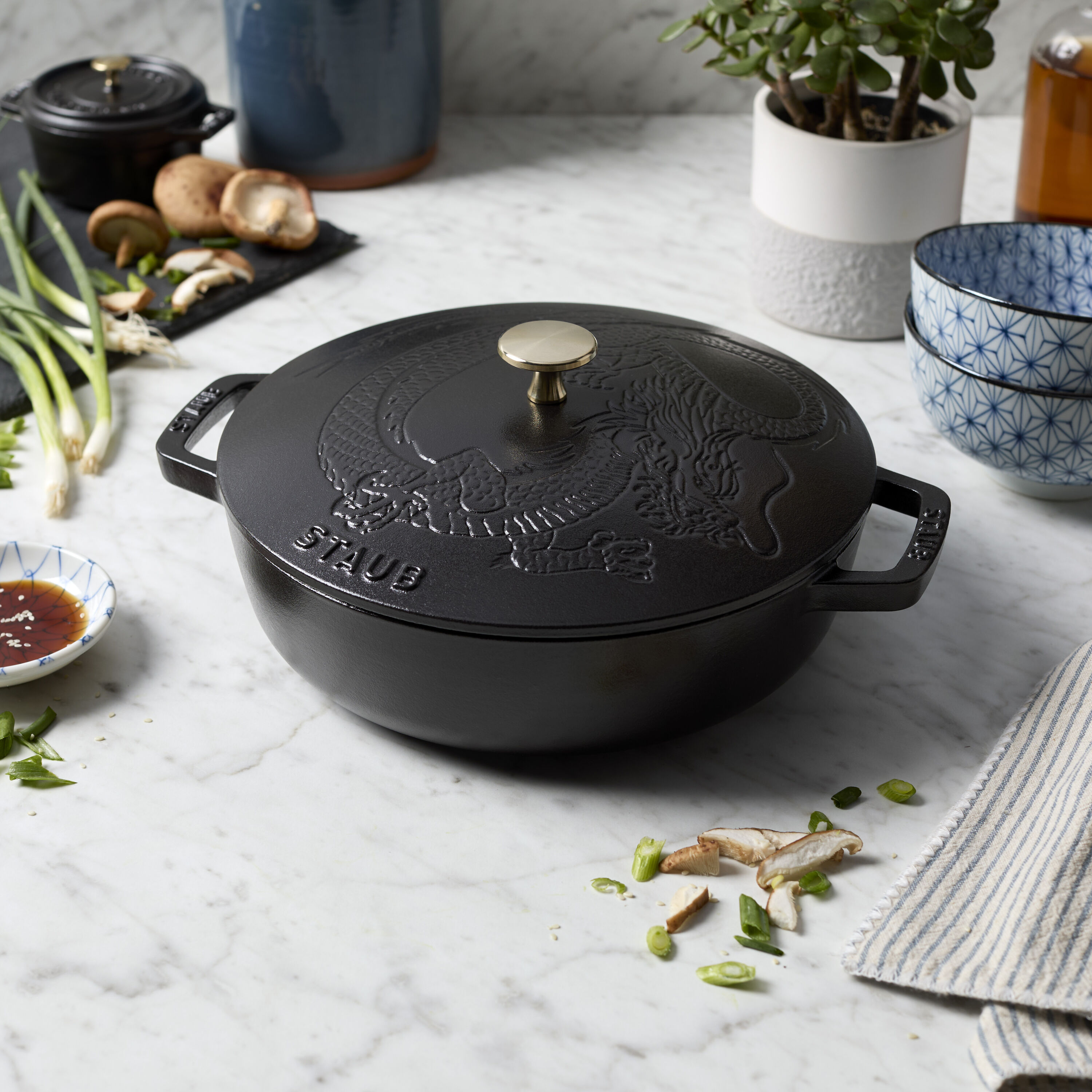 Buy Staub Cast Iron Saute pan dragon | ZWILLING.COM