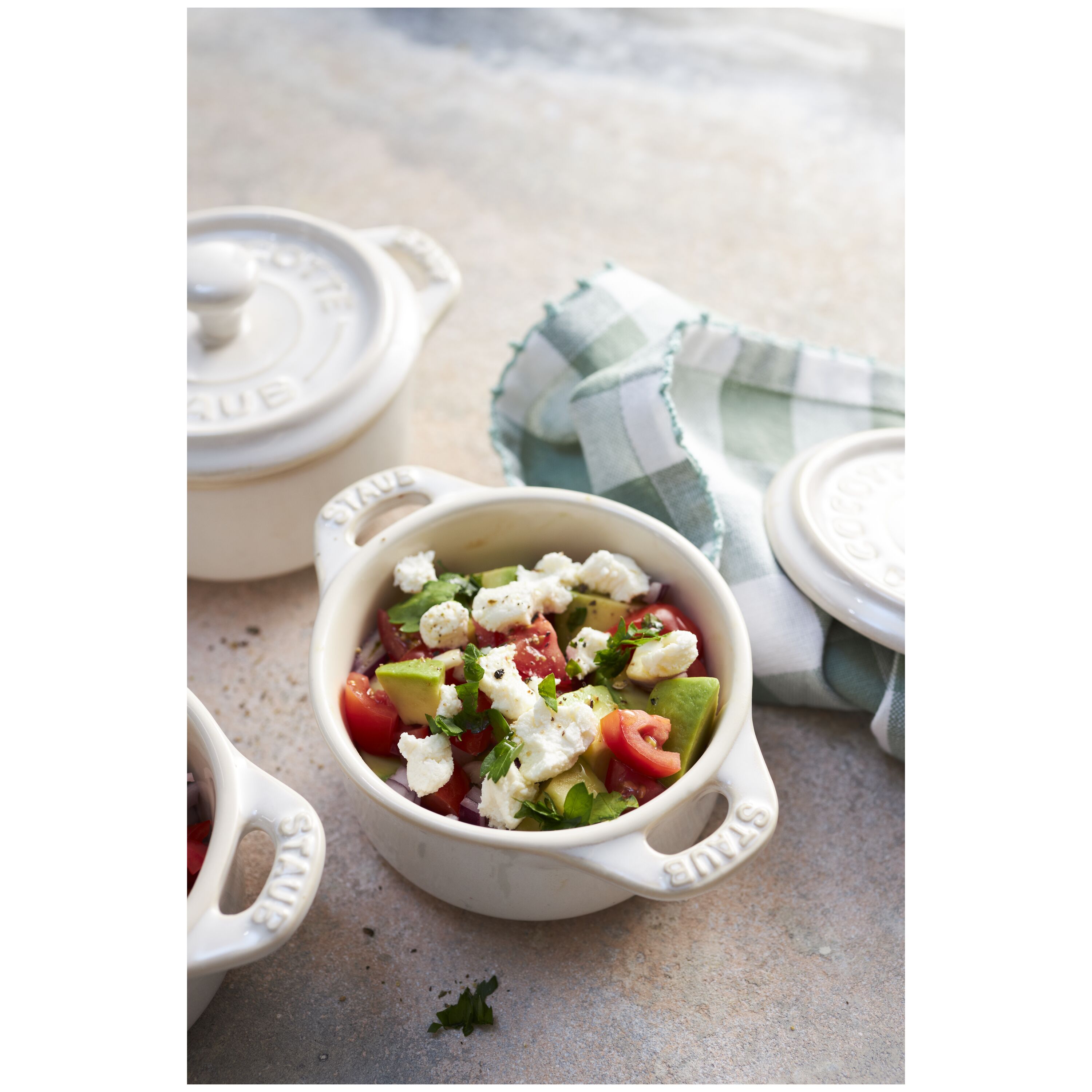 STAUB LA COCOTTE 3個セット　台付 Staub - LA COCOTTE - Cookware Set - 3 pieces - 24cm - Enameled