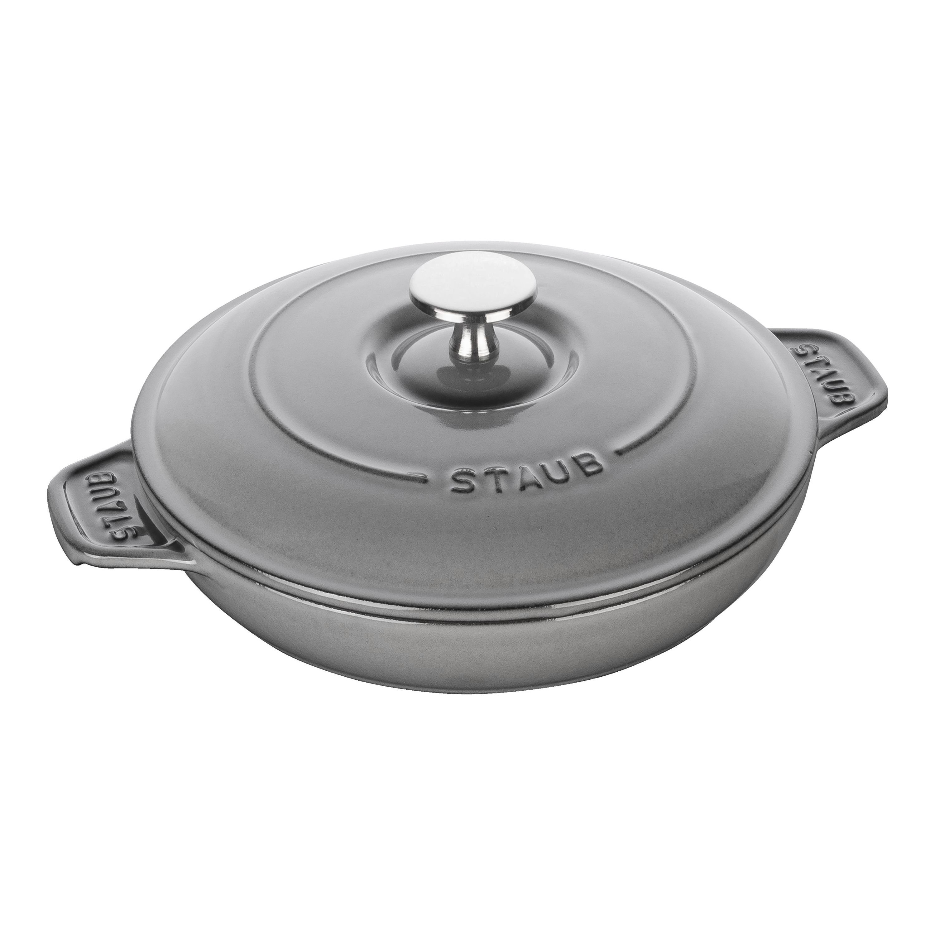 Staub Cast Iron - Baking Dishes & Roasters 12-x 7.87 inch, rectangular,  Roasting Pan, graphite grey