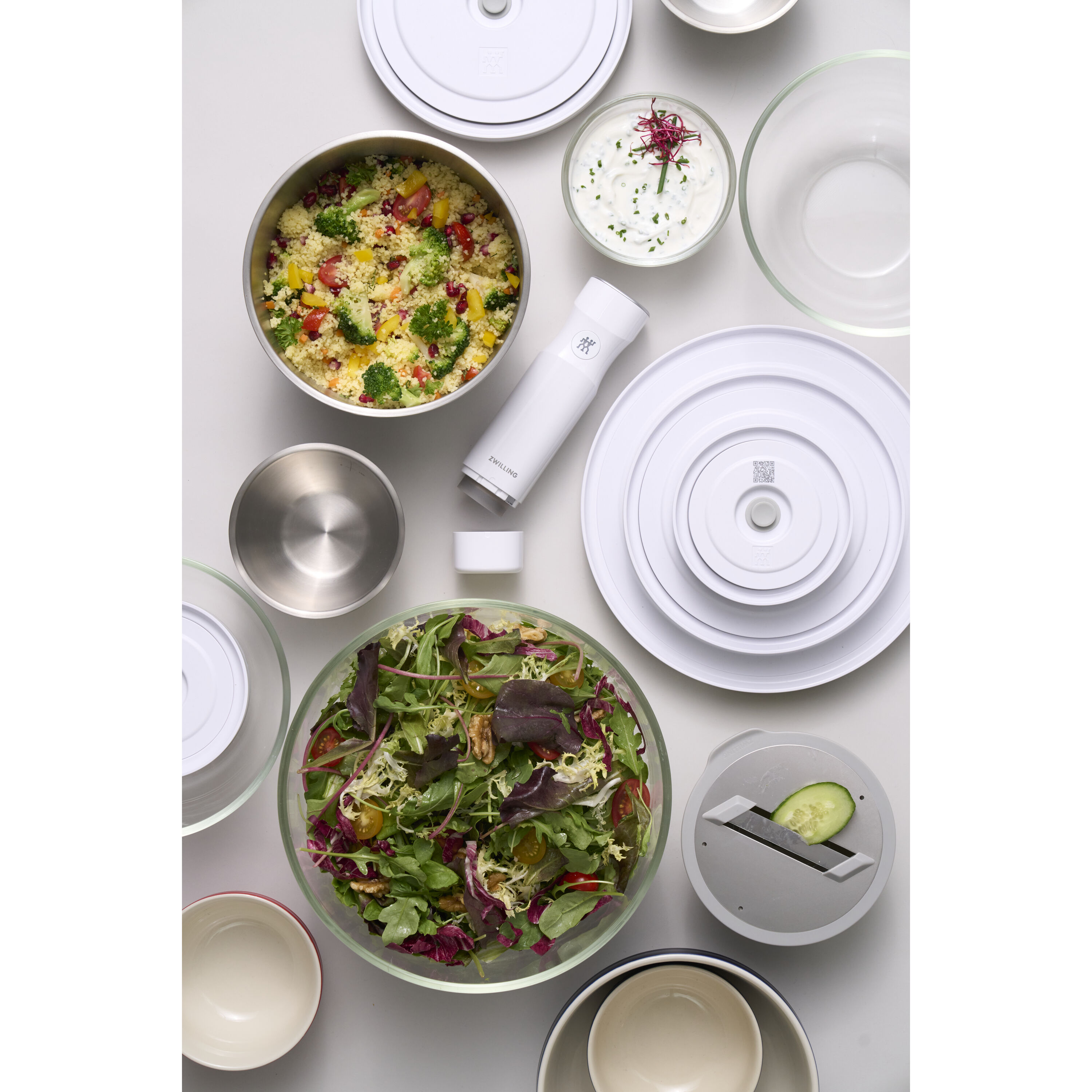 ツヴィリング Fresh & Save BOWLS 真空保存フタ S / 12 cm, ホワイト