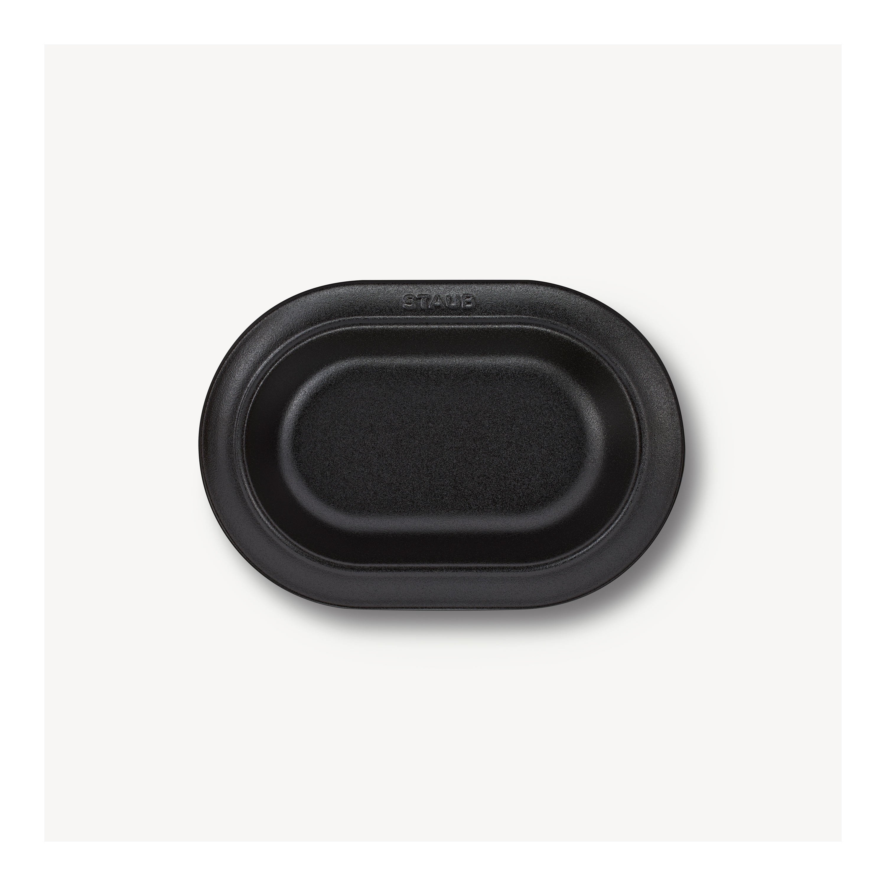 ストウブ Dining Line オーバルプレート 25 cm, セラミック, ブラック