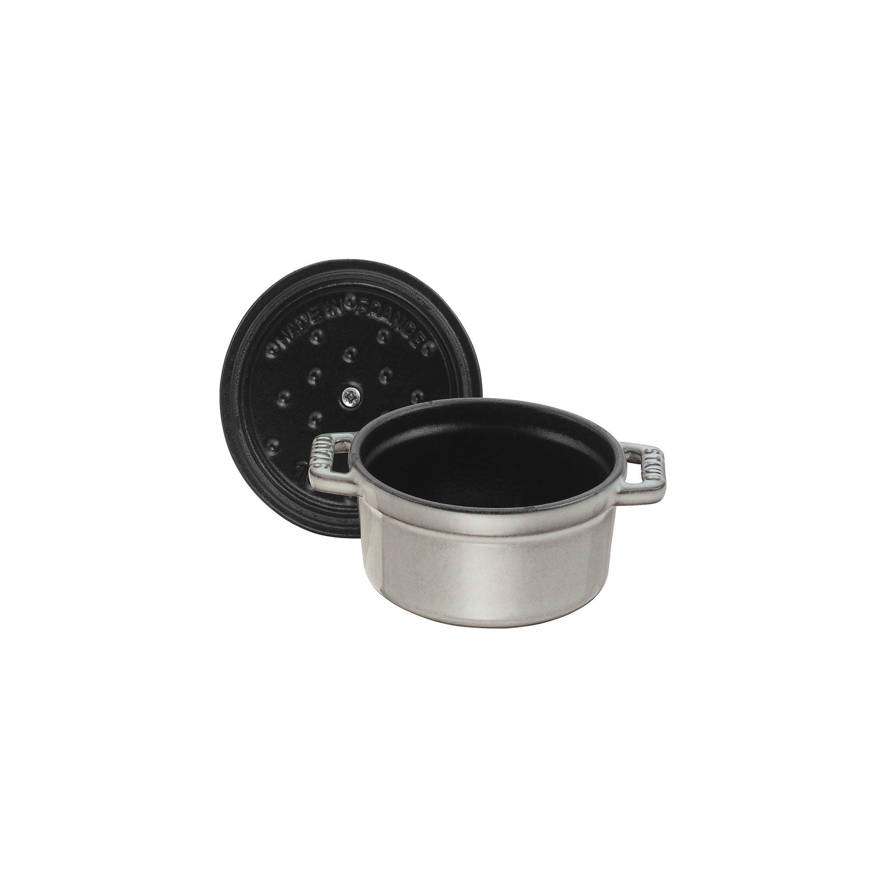 Staub Mini Cocotte Rotonda 10 Cm – Verde Basilico, 236 Ml, Ghisa, Adatta A Induzione, Made In France