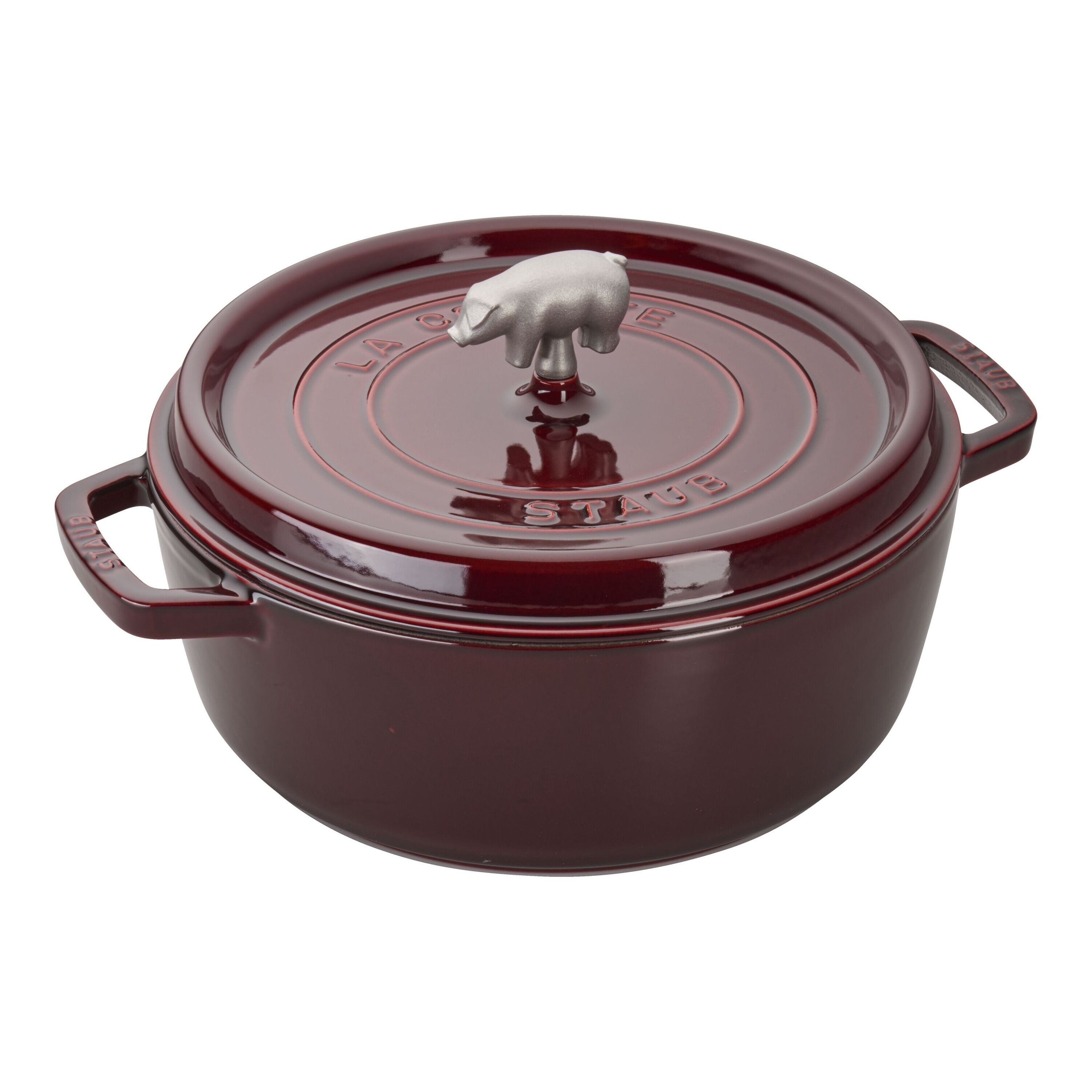 Best Choice Products 6qt Non-Stick Enamel Cast-Iron Dutch Oven for Baking, Braising, Roasting w/ Side Handles - Red
