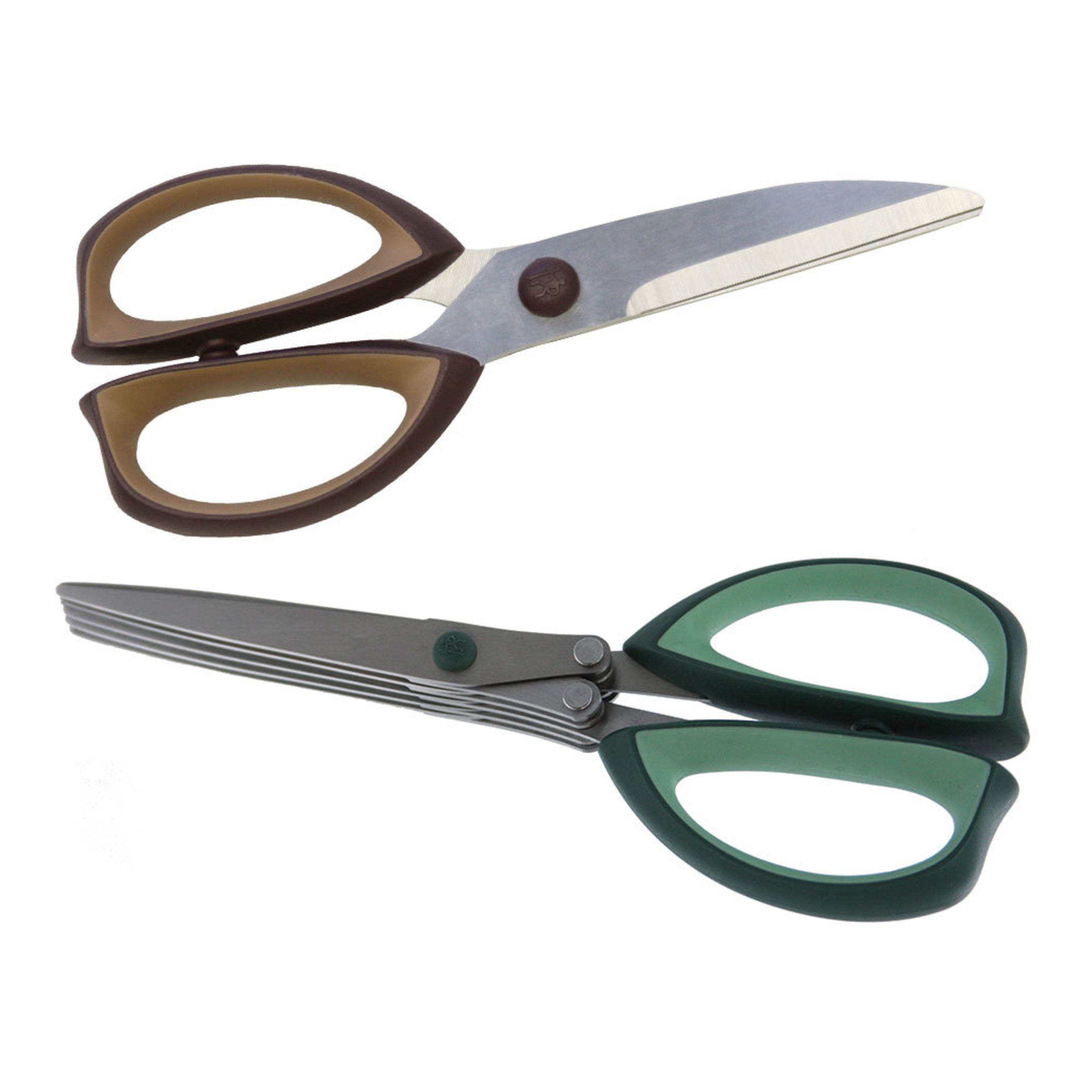 Herb Cutter 3 piece kit Herb Cutting Scissors 5 stainless Steel Blades 