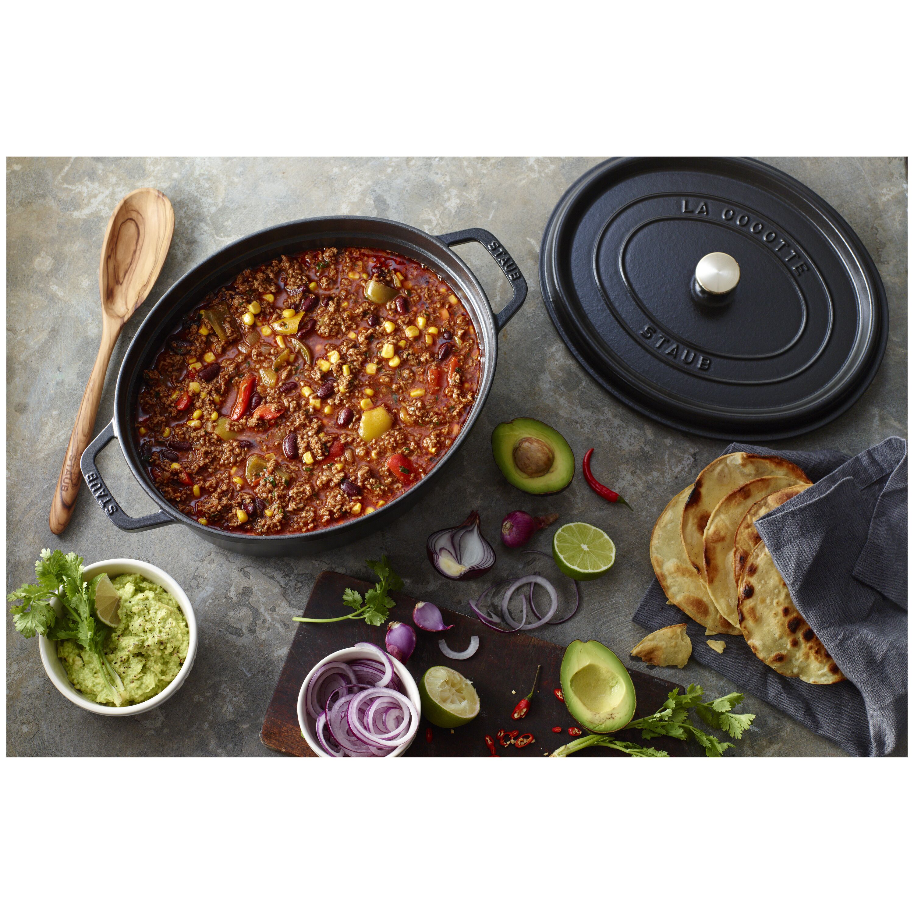 Staub Cast Iron Oval Cocotte, Dutch Oven, 5.75-quart, serves 5-6