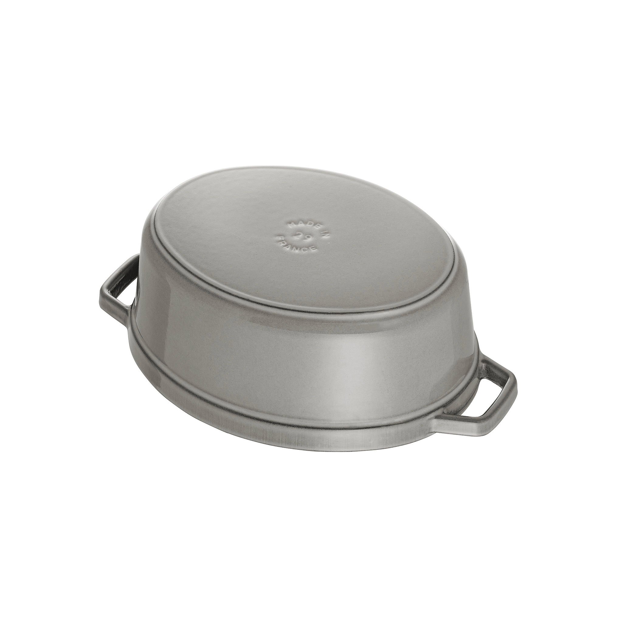 Best Buy: Staub Cast Iron 7-qt Oval Cocotte Graphite Grey 1103318