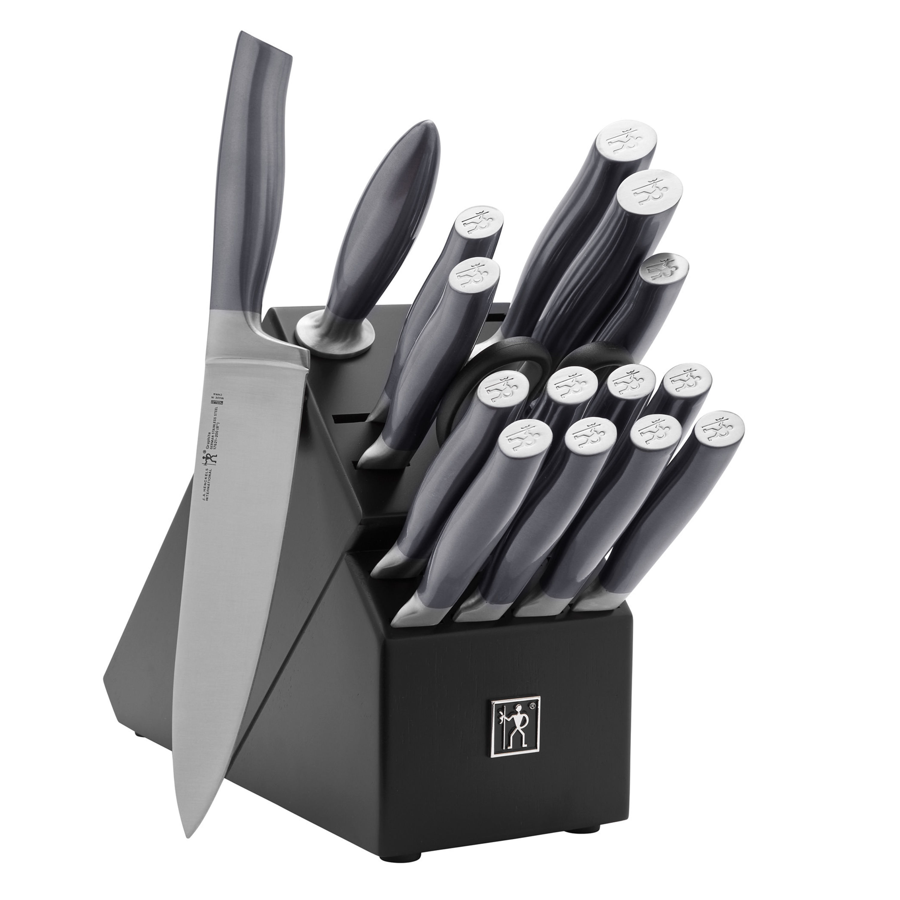 Henckels Graphite 18-Pc Knife Block Set - Grey