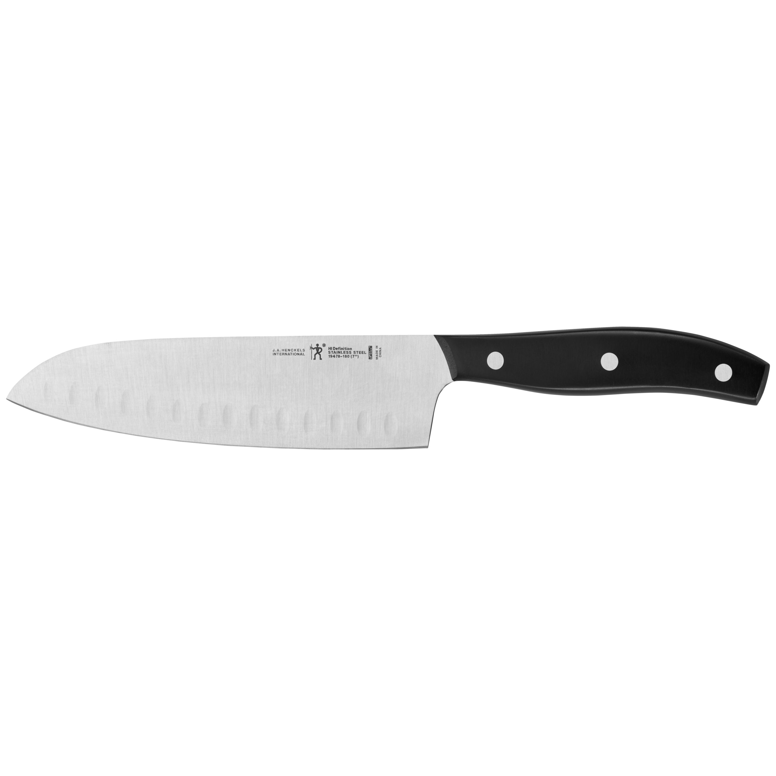 Santoku Knife, 7 Inch | Reddish ABS Handle