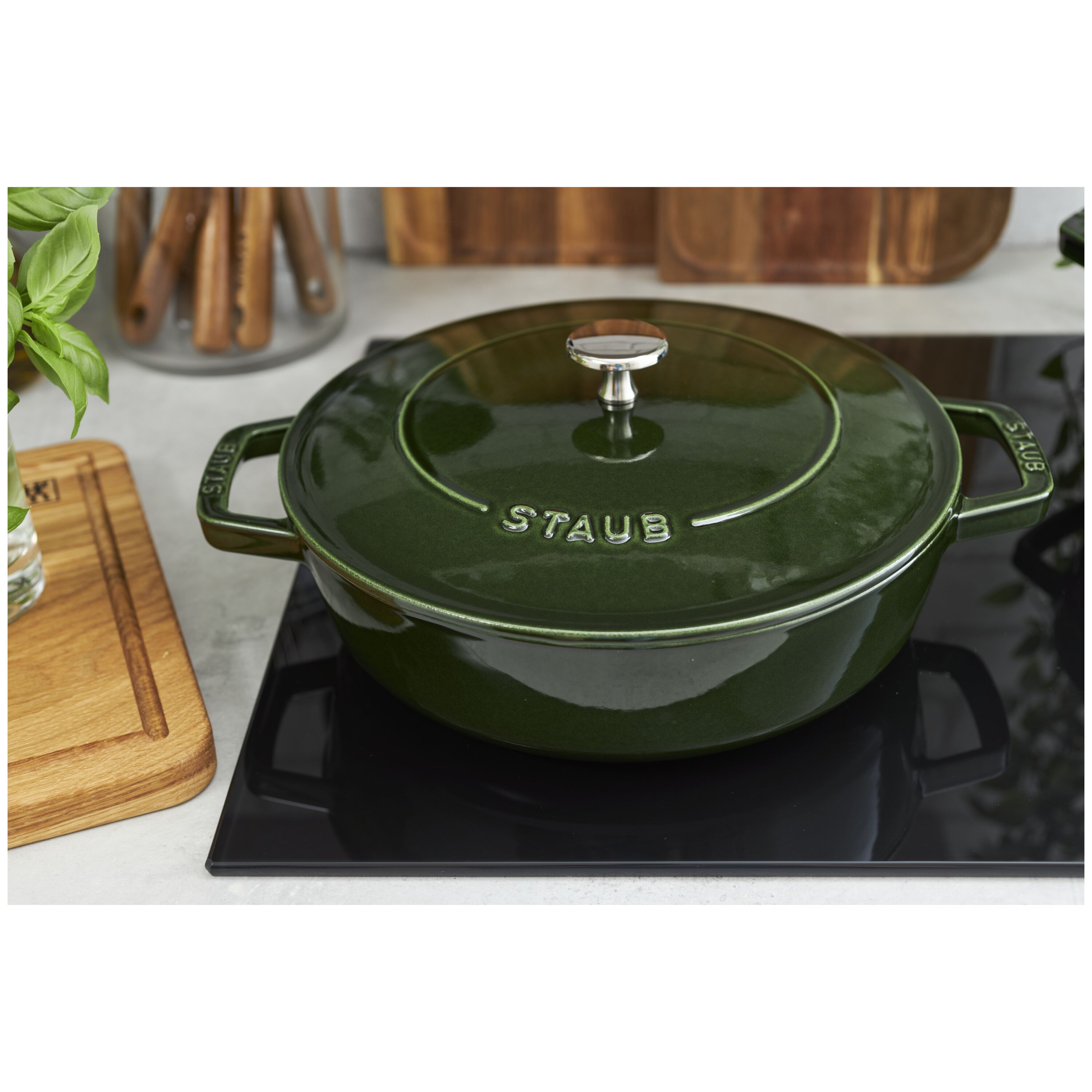 STAUB ストウブ ブレイザーソテーパン バジルグリーン グリーン 28cm