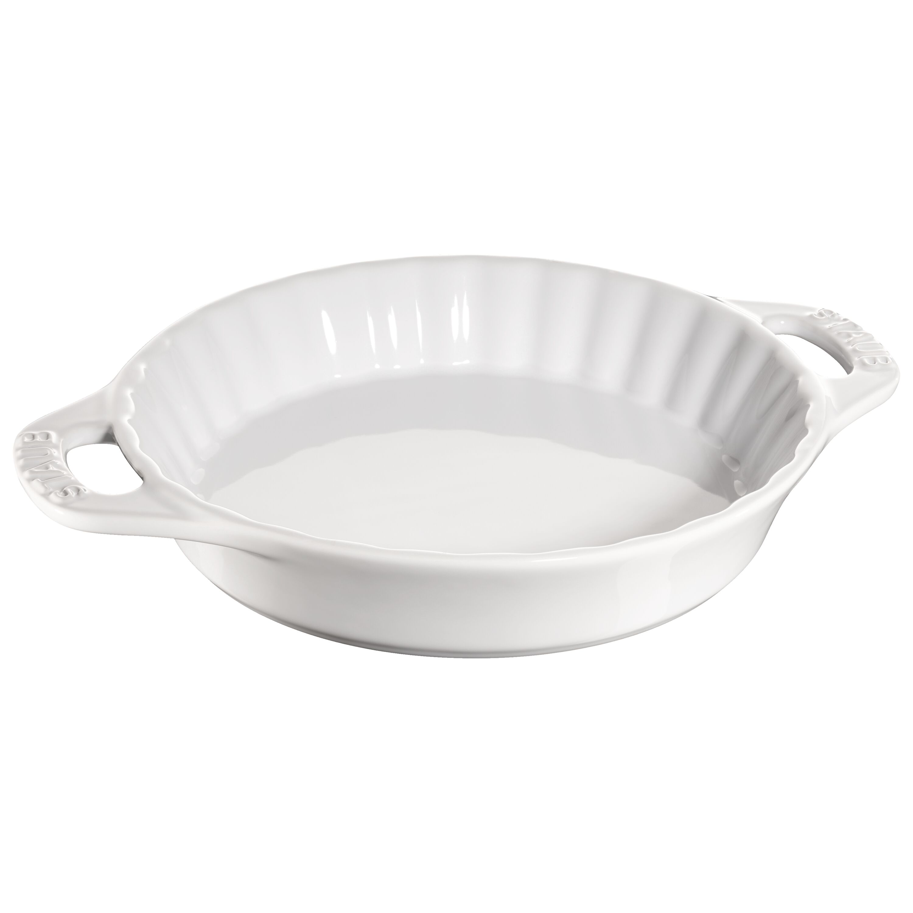 Staub Stoneware 9-inch, Pie dish, white