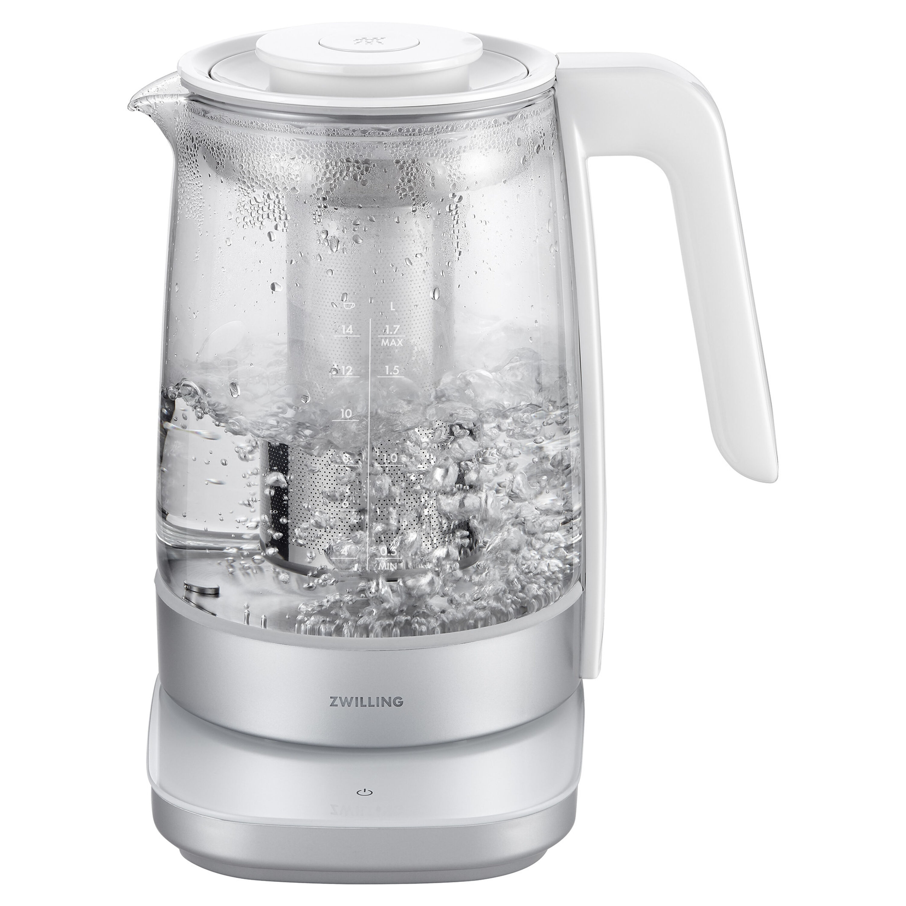 Zwilling Enfinigy Glass Kettle - Silver