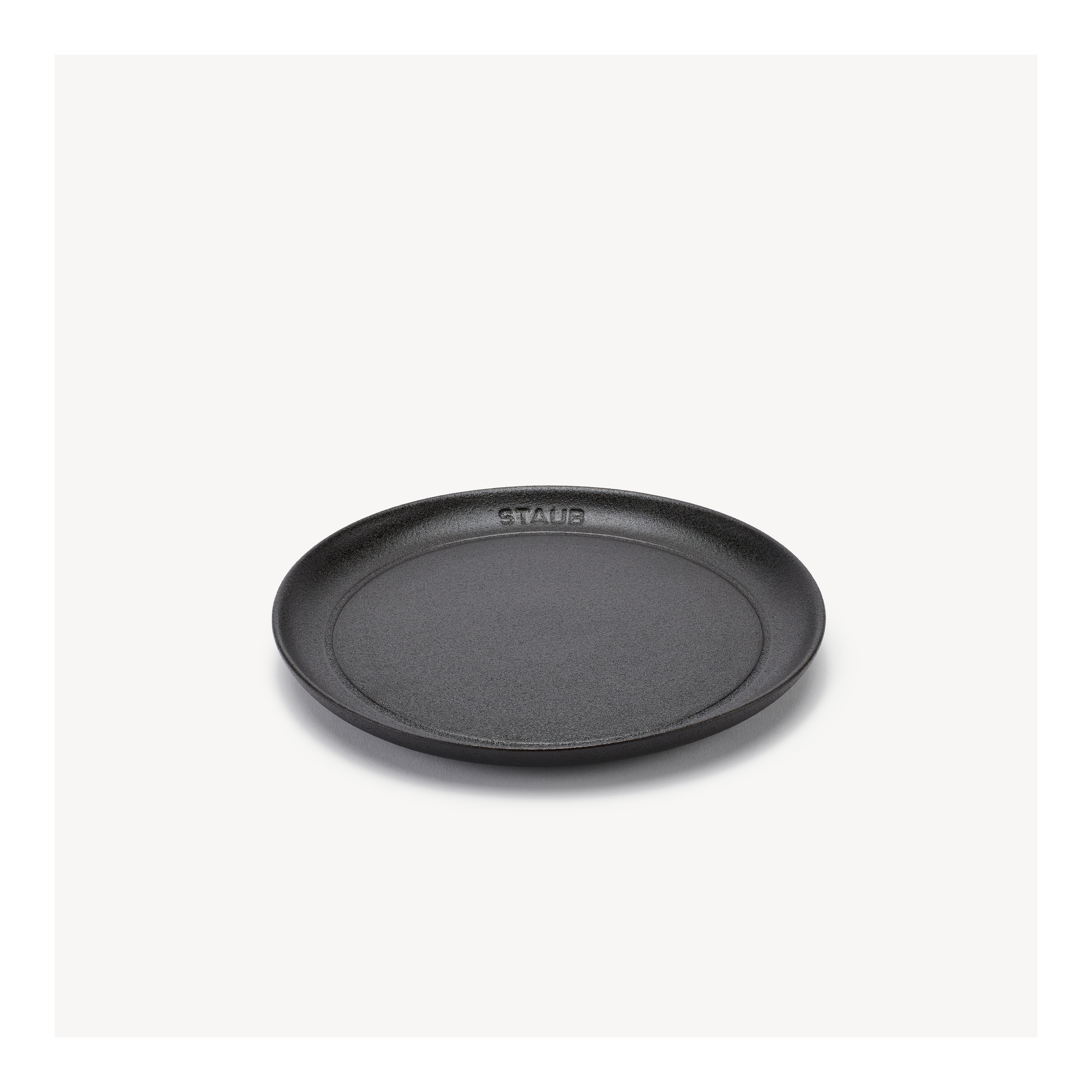 ストウブ Dining Line プレート フラット 20 cm, セラミック, ブラック