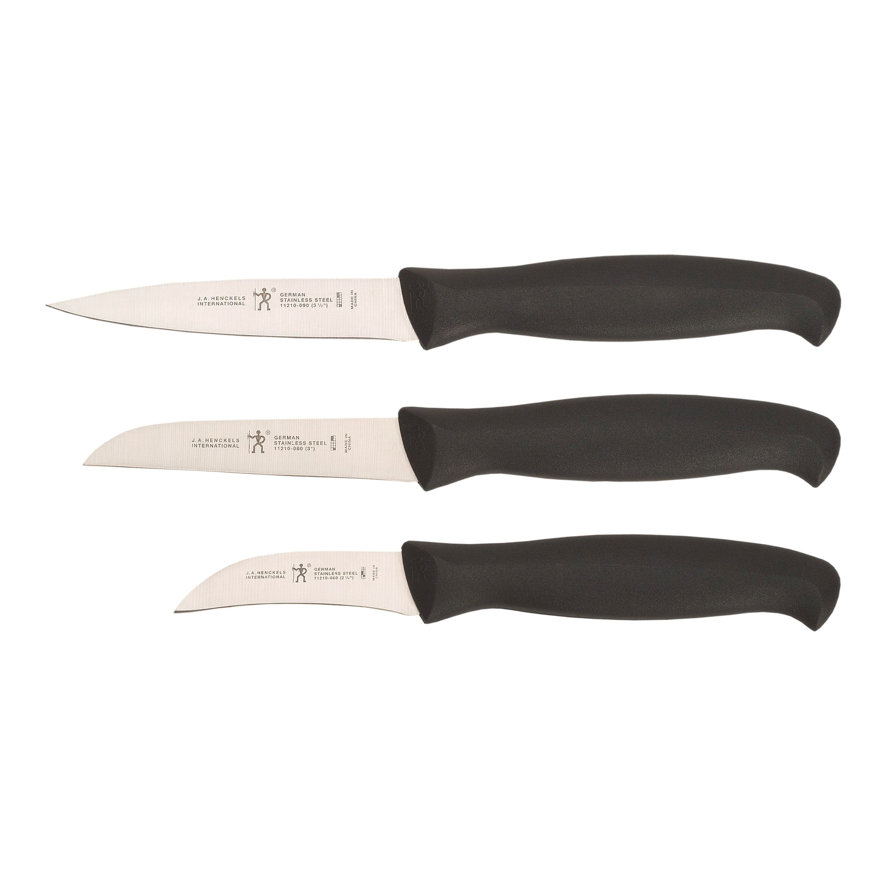 Henckels Paring Knives 3-pc, Paring Knife Set - Black