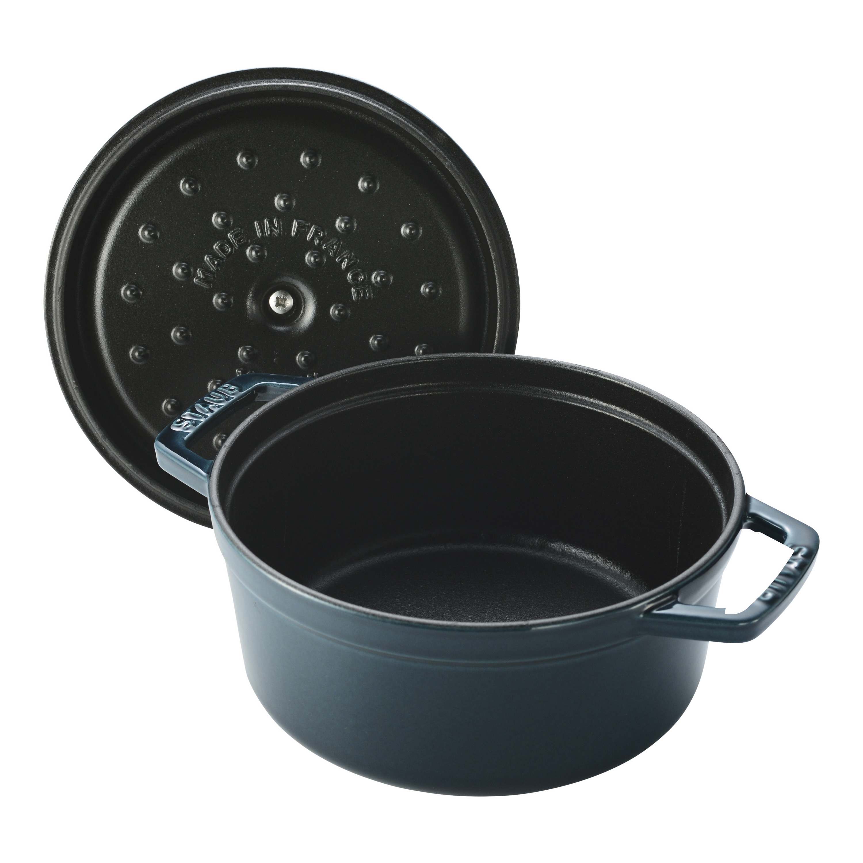 ストウブ 鋳物ホーロー鍋 ピコ・ココット 18 cm, ラウンド, ラ・メール