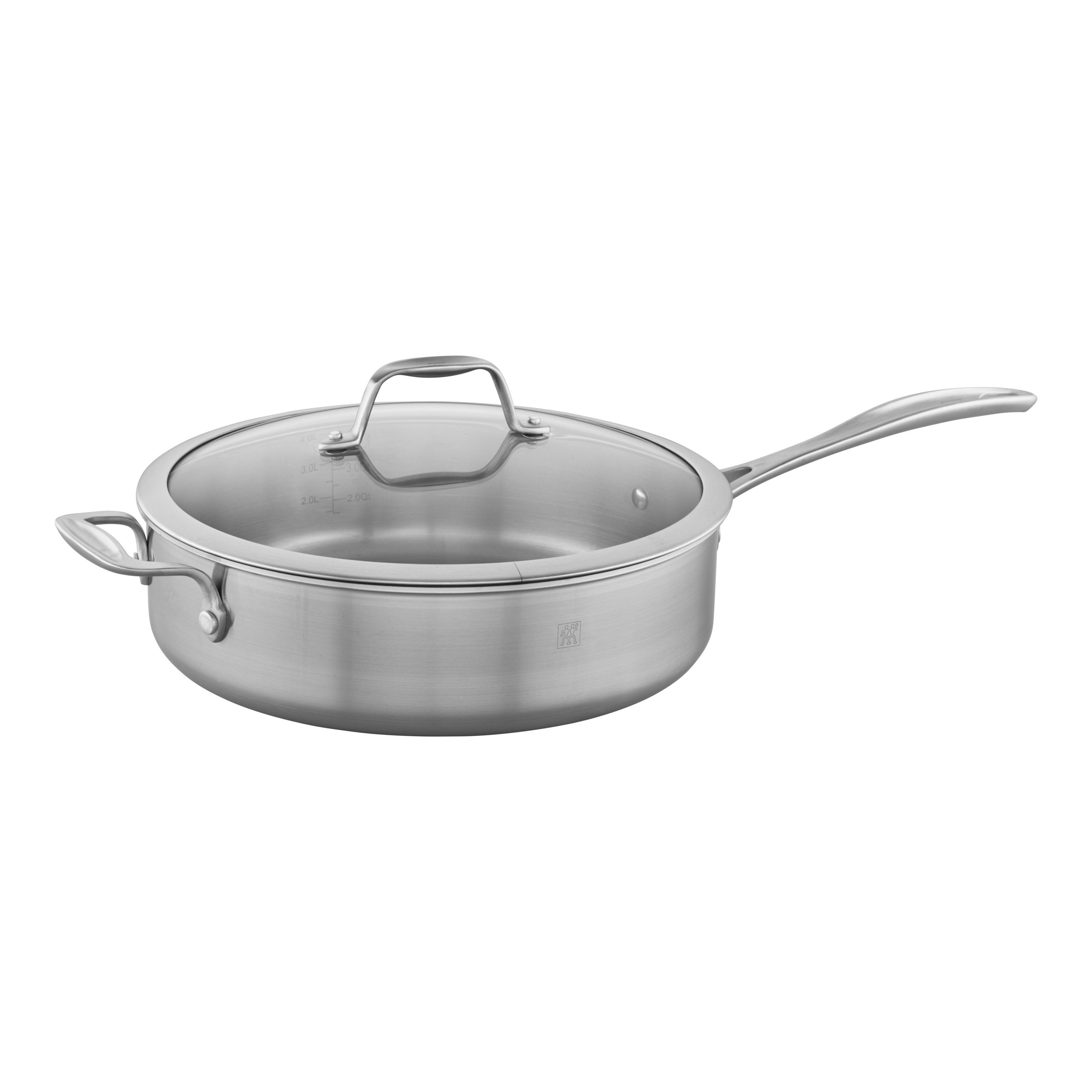 Calphalon 143 Tri-ply Stainless Steel 3qt Chefs Deep Sauce Pan With Glass  Lid Cookware 