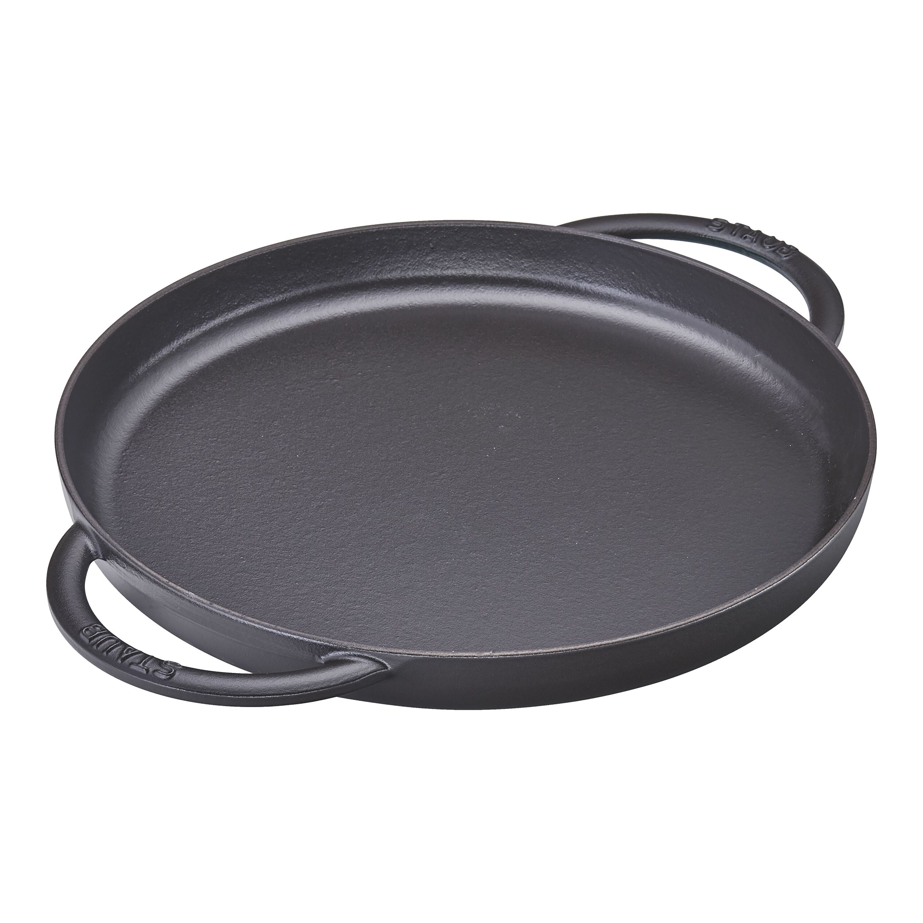 Staub Cast Iron 12inch Pure Griddle Dark Blue Official ZWILLING Shop