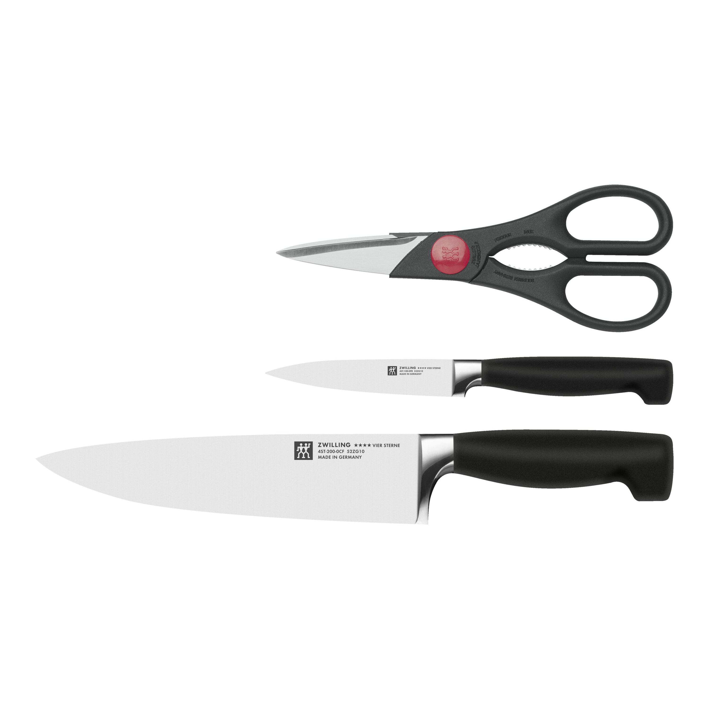 ZWILLING **** VIER STERNE Messerset 3tlg