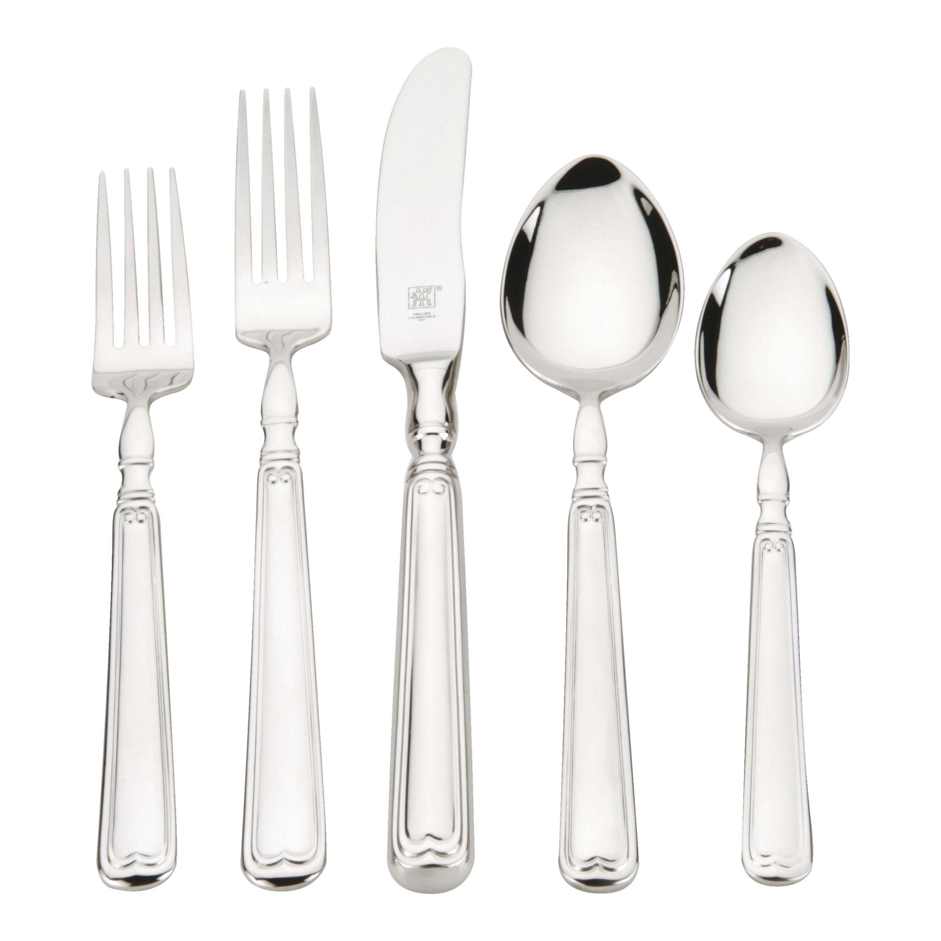 Henckels Silvano 45-Piece 18/10 Stainless Steel Flatware Set