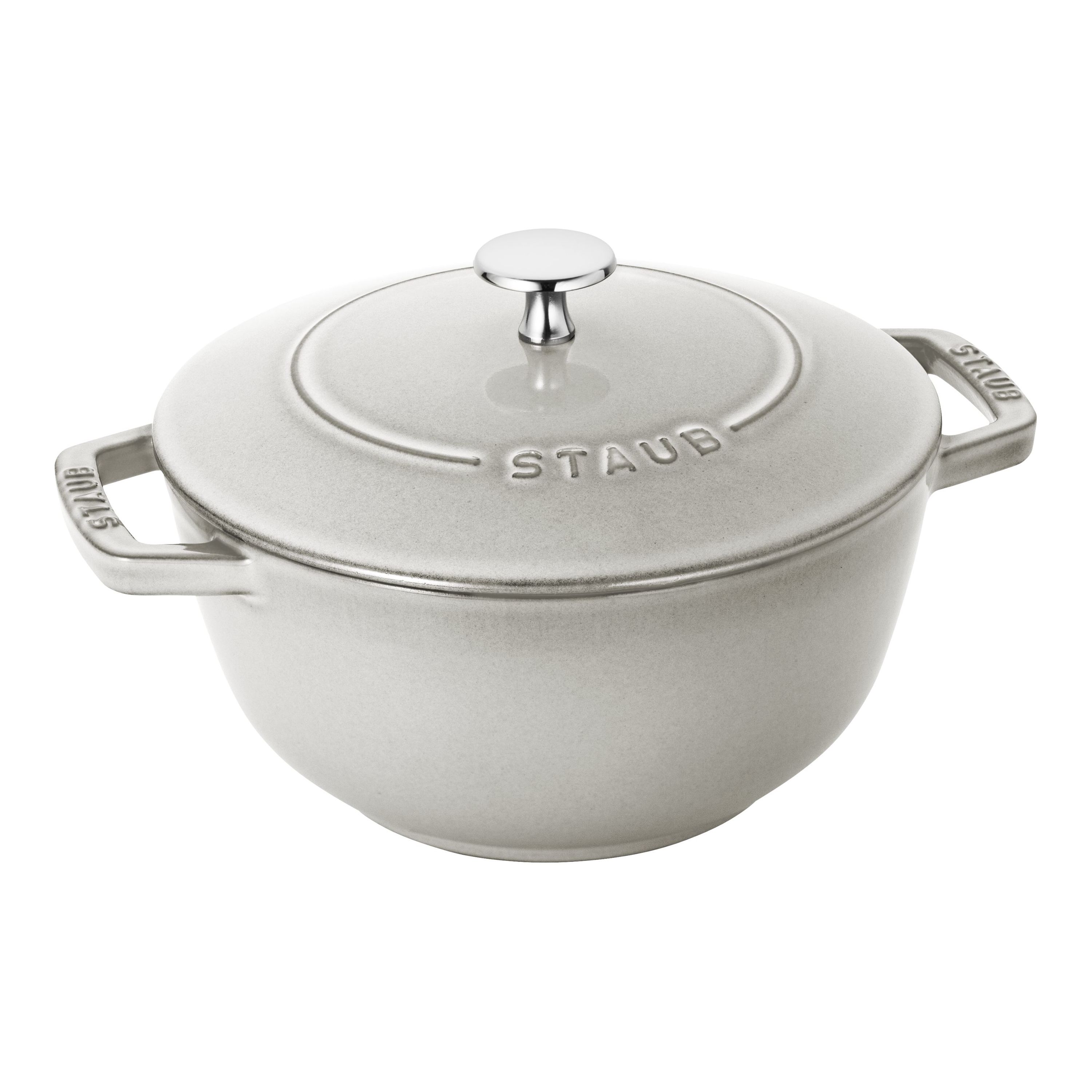 Staub Cast Iron 3.75-qt Essential French Oven - White Truffle, Made in  France