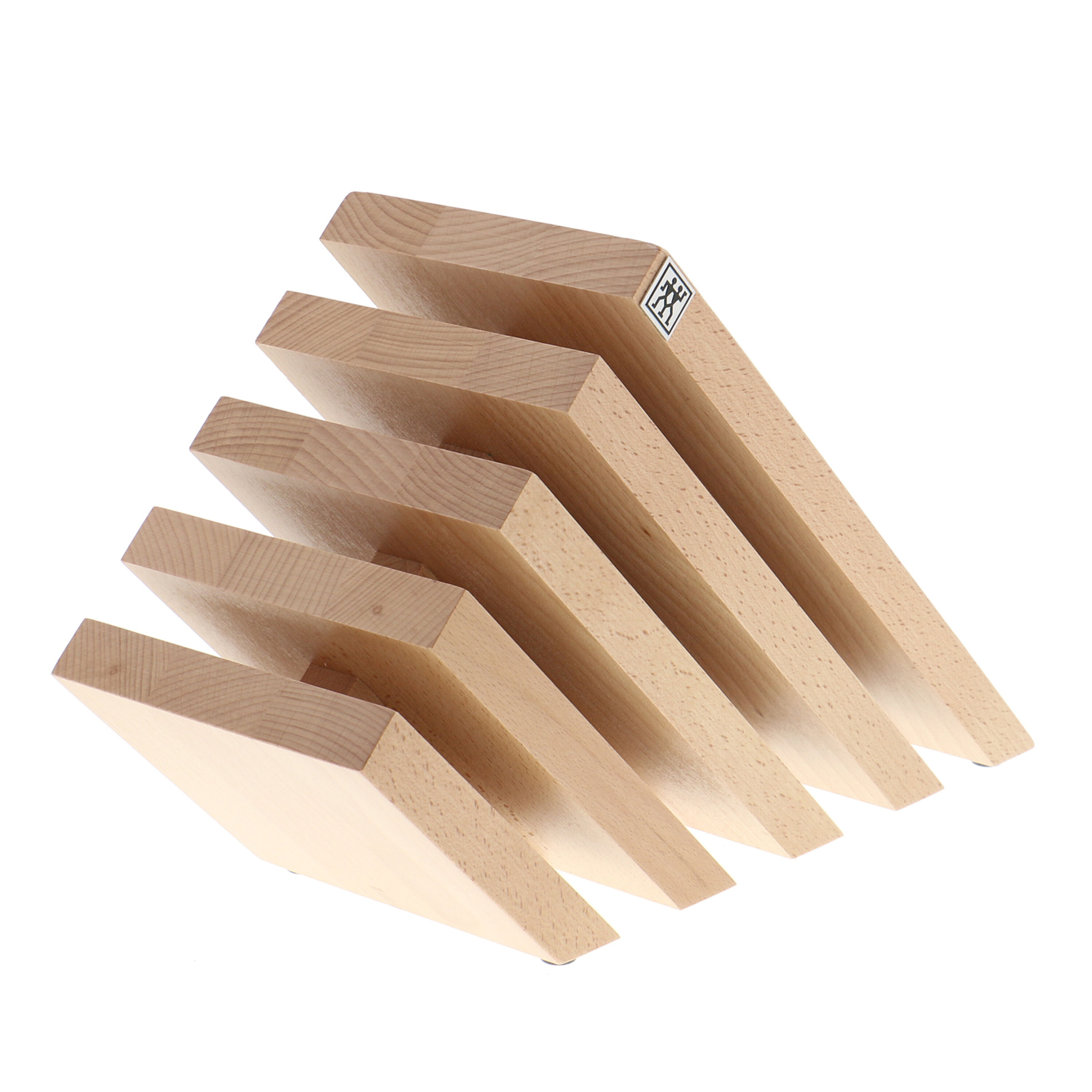 ZWILLING Storage: Beechwood, Slanted Italian Magnetic Block- Natural