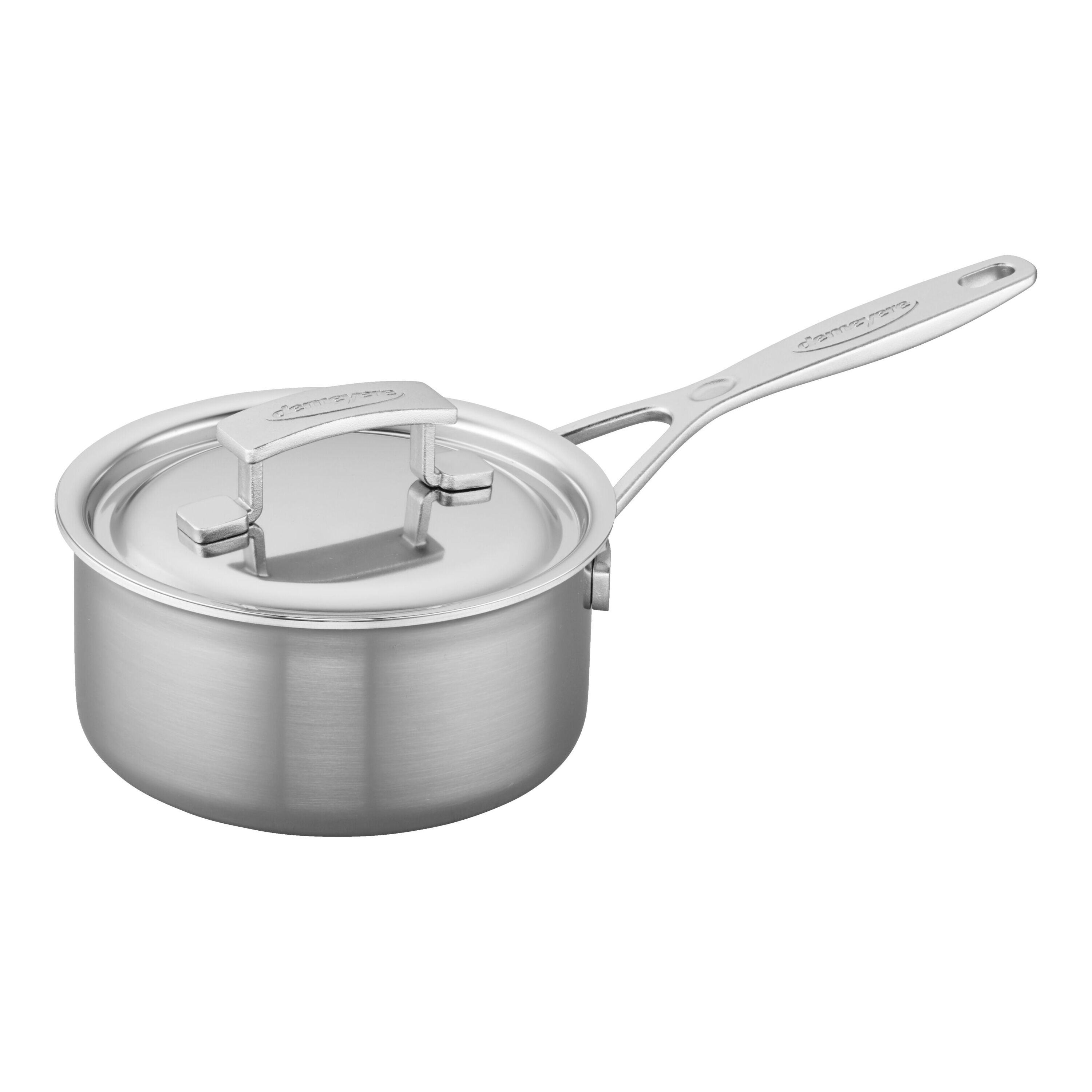 Demeyere Industry 5 Saucepan with Lid, 1.5 qt, 18/10 Stainless Steel