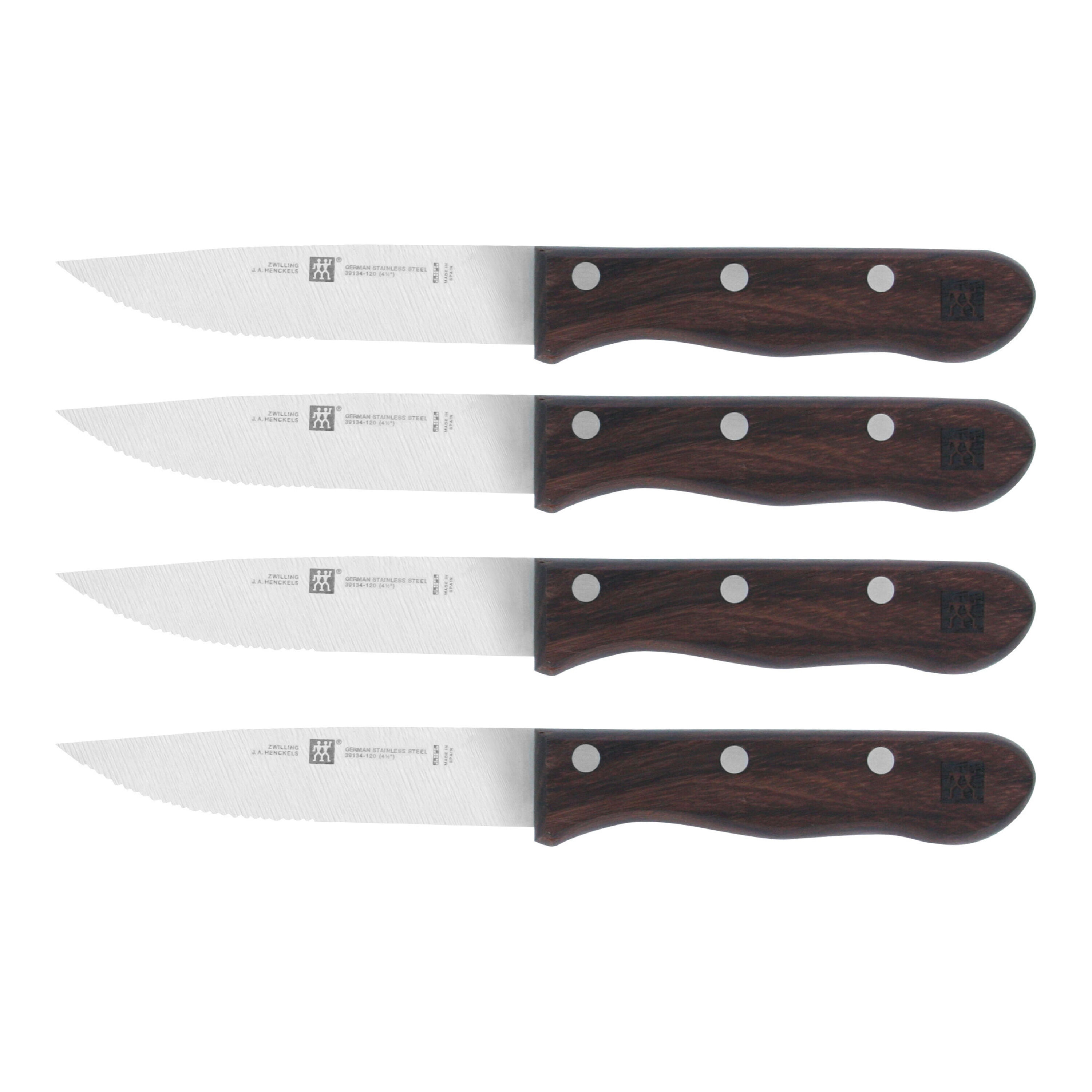 ZWILLING J.A. HENCKELS STEAK KNIFE一式 ZWILLING HENCKELS 4-Piece Steakhouse Steak Knife Set with Wood Box