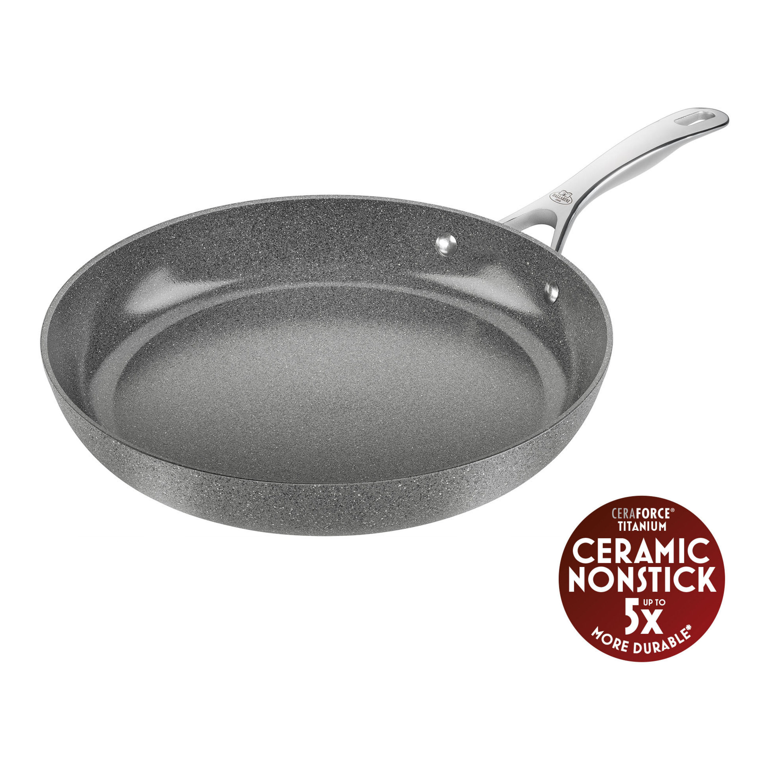 Poêle Évasée Haute Ballarini Professionale Aluminium 36 Cm – Grise