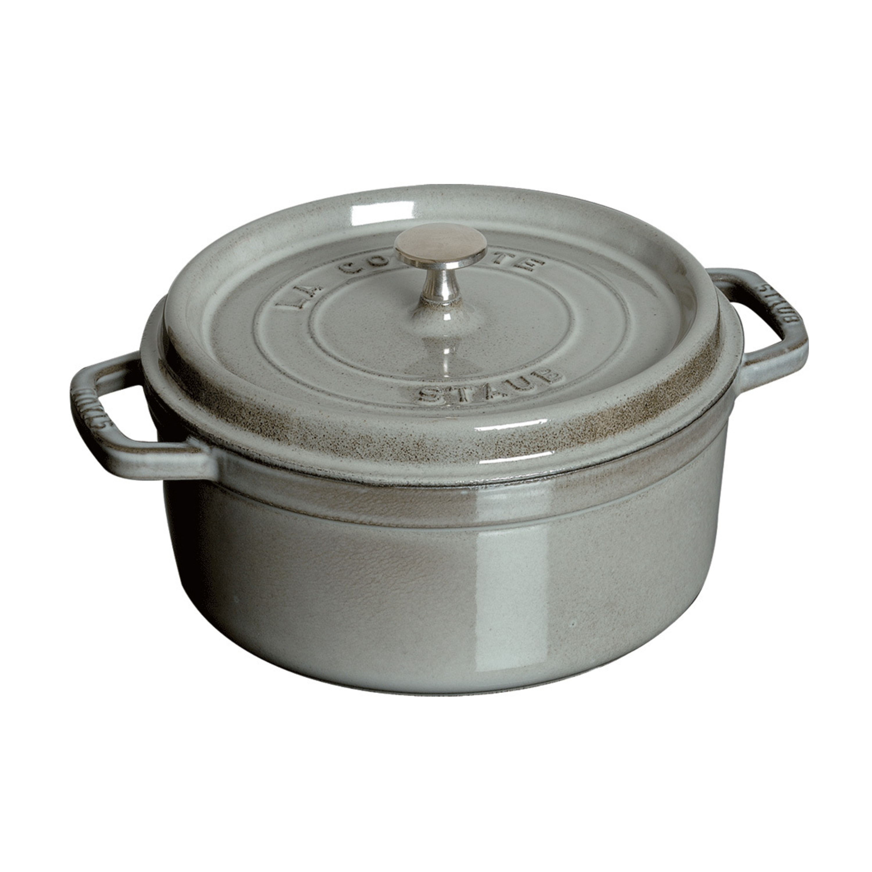 Staub Round Cocotte 5.5 qt in Graphite Grey